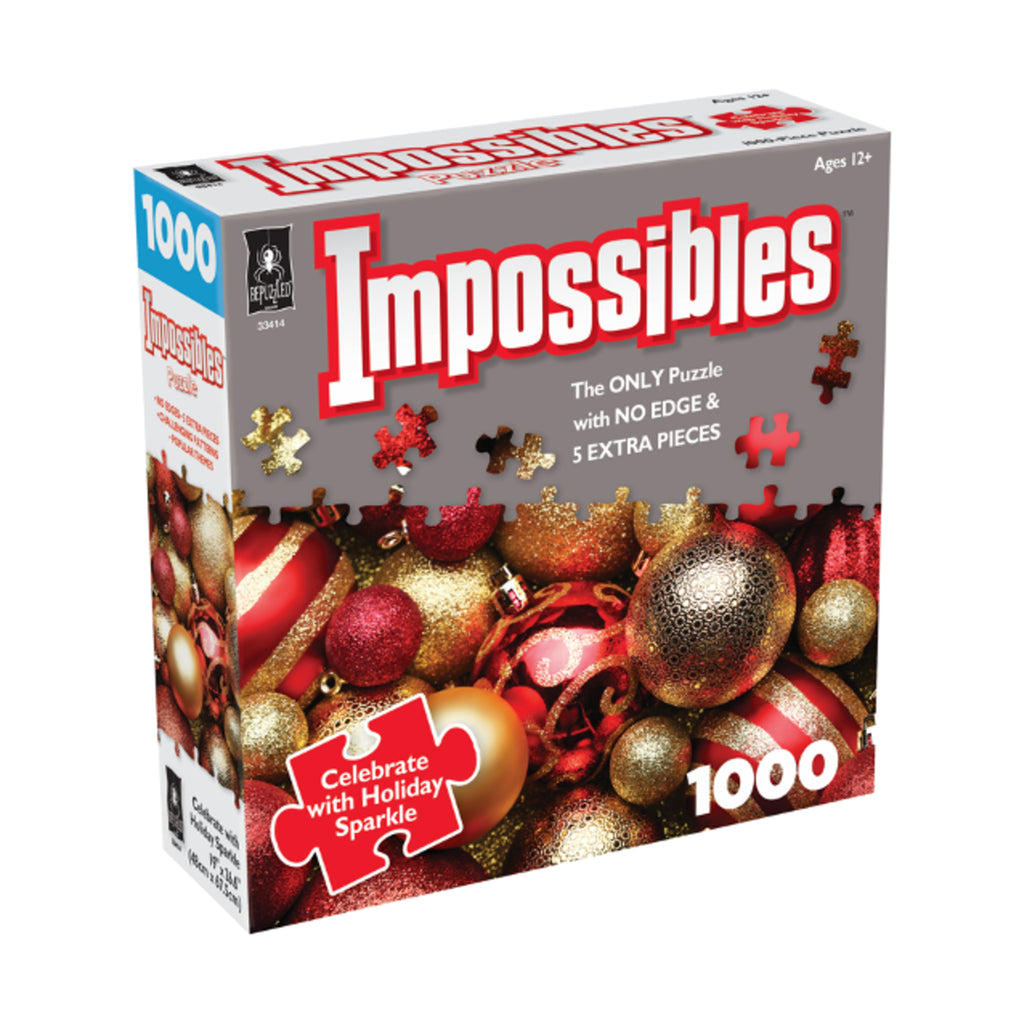 BePuzzled Impossibles Puzzle - Celebrate with Holiday Sparkle: 1000 Pcs