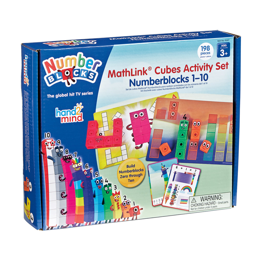 hand2mind MathLink Cubes Numberblocks 1-10 Activity Set