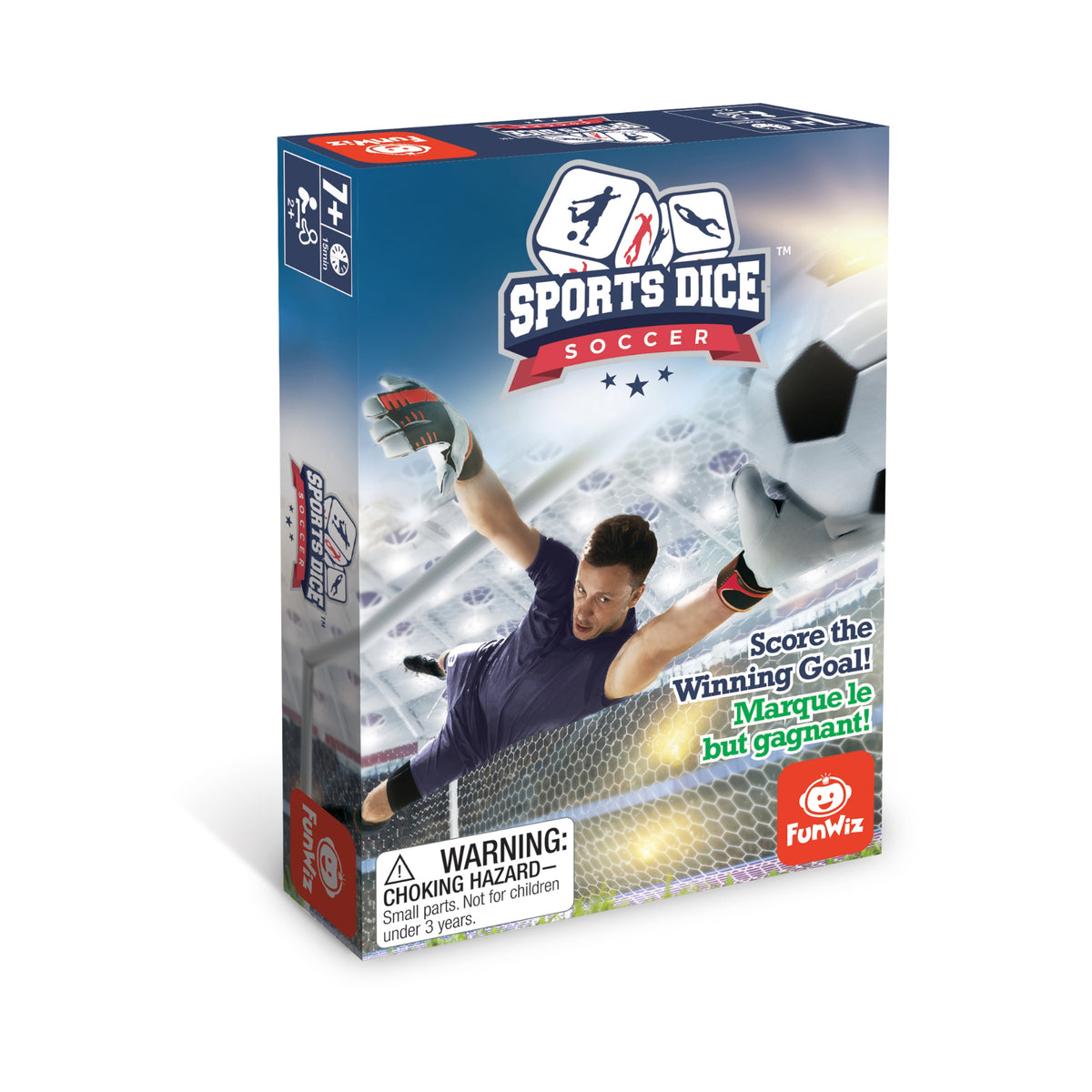 FoxMind Games: Sports Dice, Football, Roll Your Way to the End Zone, Easy  to Learn, Fun to Play, Play with Up to 4 Players, For Ages 7 + 