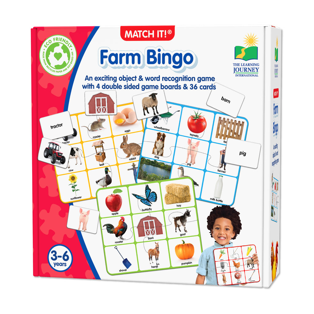 The Learning Journey Match It! - Farm Bingo