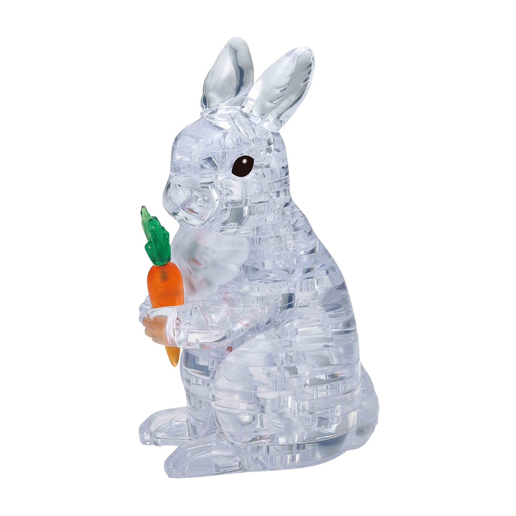 BePuzzled 3D Crystal Puzzle - Rabbit (White): 43 Pcs