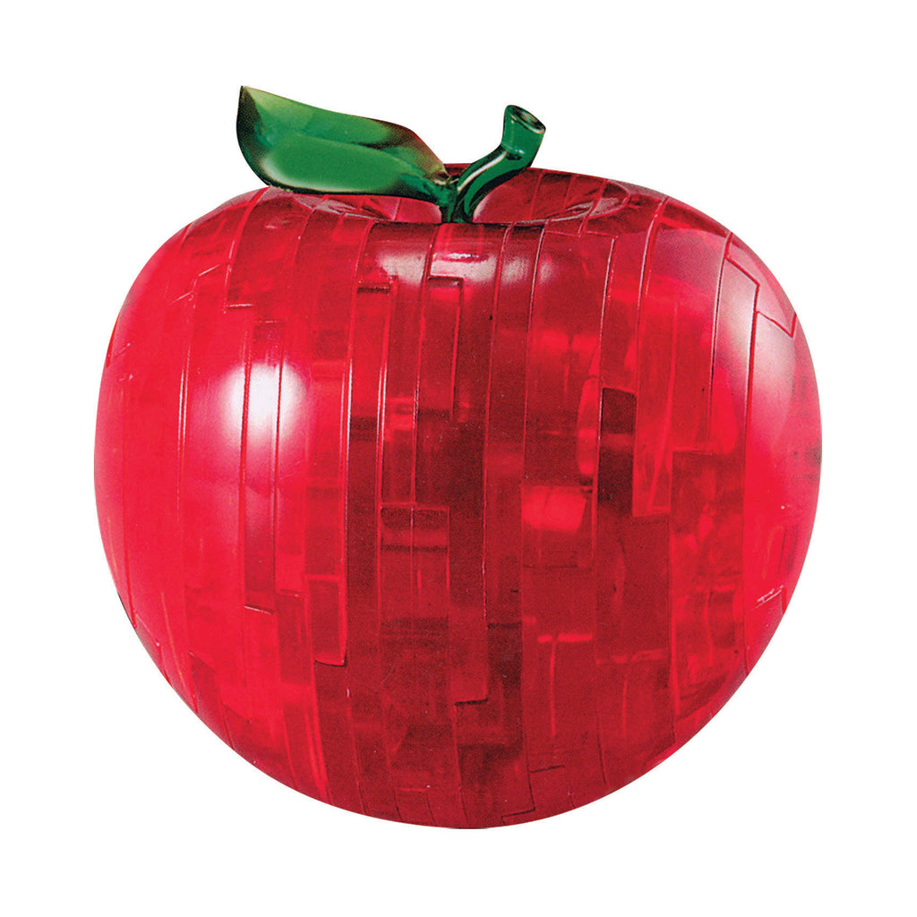 AreYouGame.com 3D Crystal Puzzle - Apple (Red): 44 Pcs