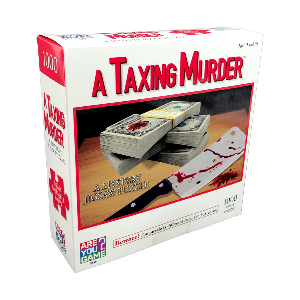 AreYouGame.com A Taxing Murder Classic Mystery Jigsaw Puzzle: 1000 Pcs