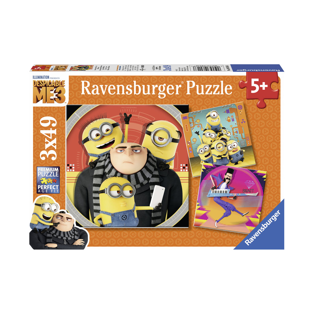 Ravensburger Despicable Me 3 3-in-1 Jigsaw Puzzle Multi-Pack - Minion Chaos: 3 x 49 Pcs