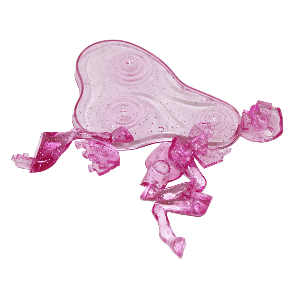 3D Crystal Puzzle - Deluxe Unicorn (Hot Pink with Glitter