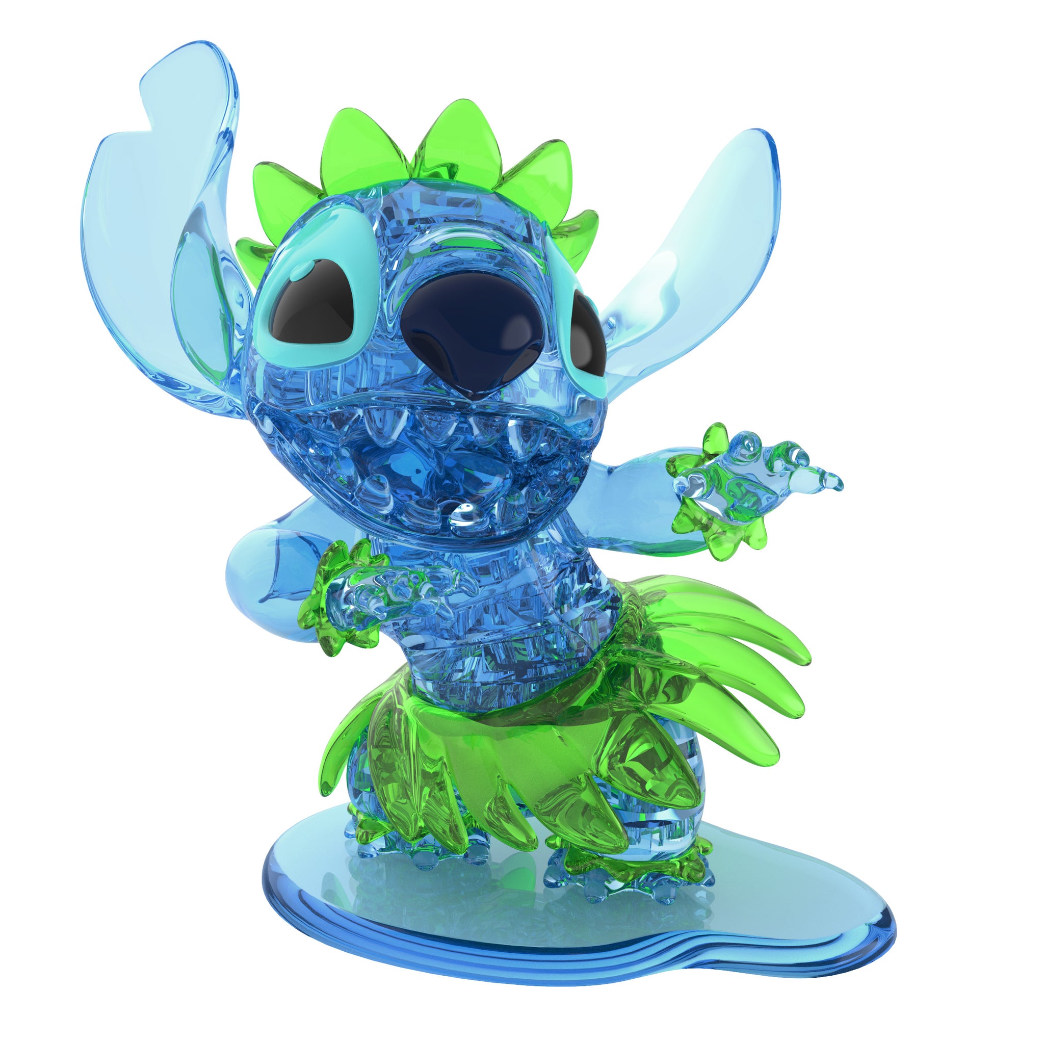 3D Crystal Puzzle - Disney Hula Stitch: 35 Pcs | AreYouGame