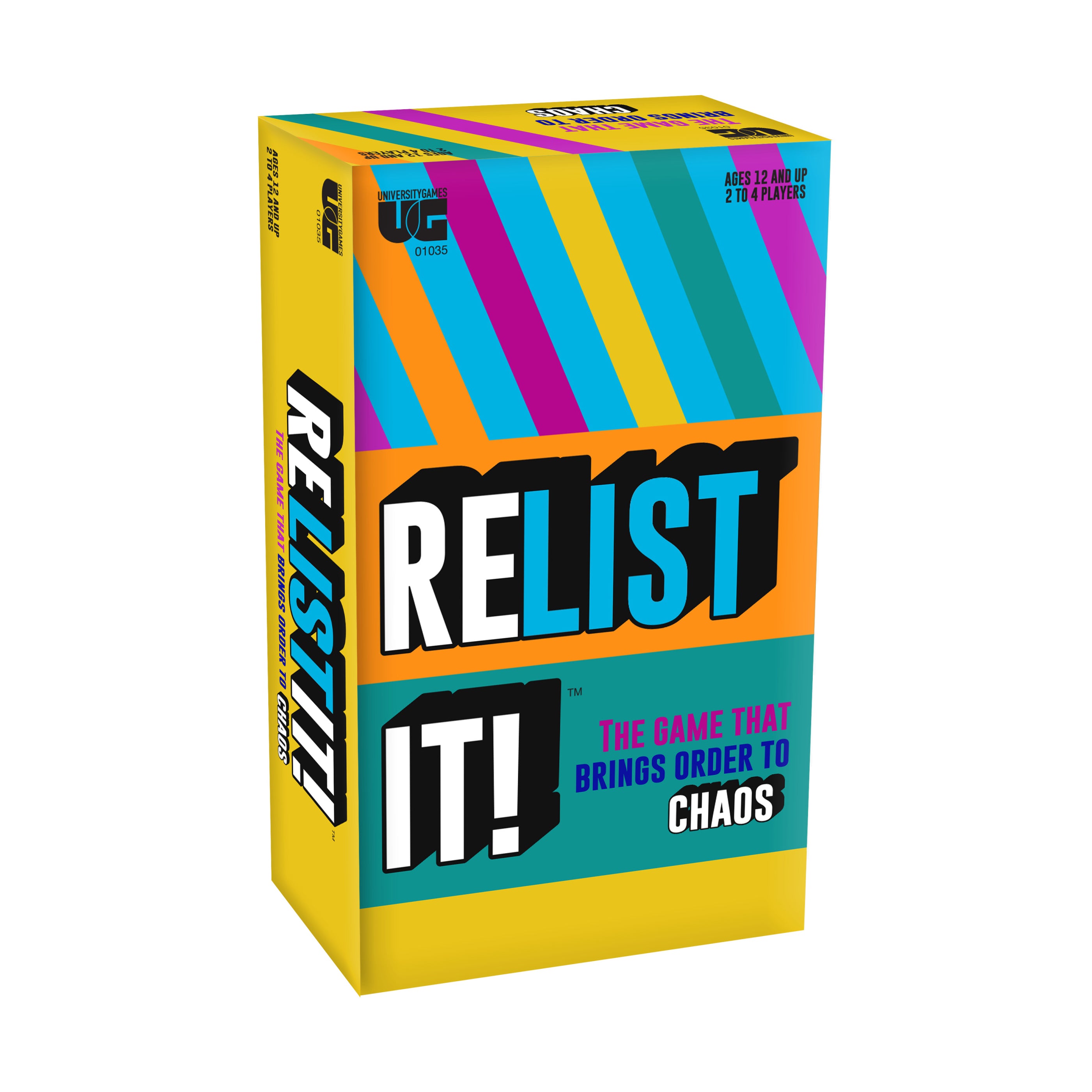Relist It Game - Fast-Paced Family Game Of Sorting Topics & Anagrams, 2-Minute Rounds
