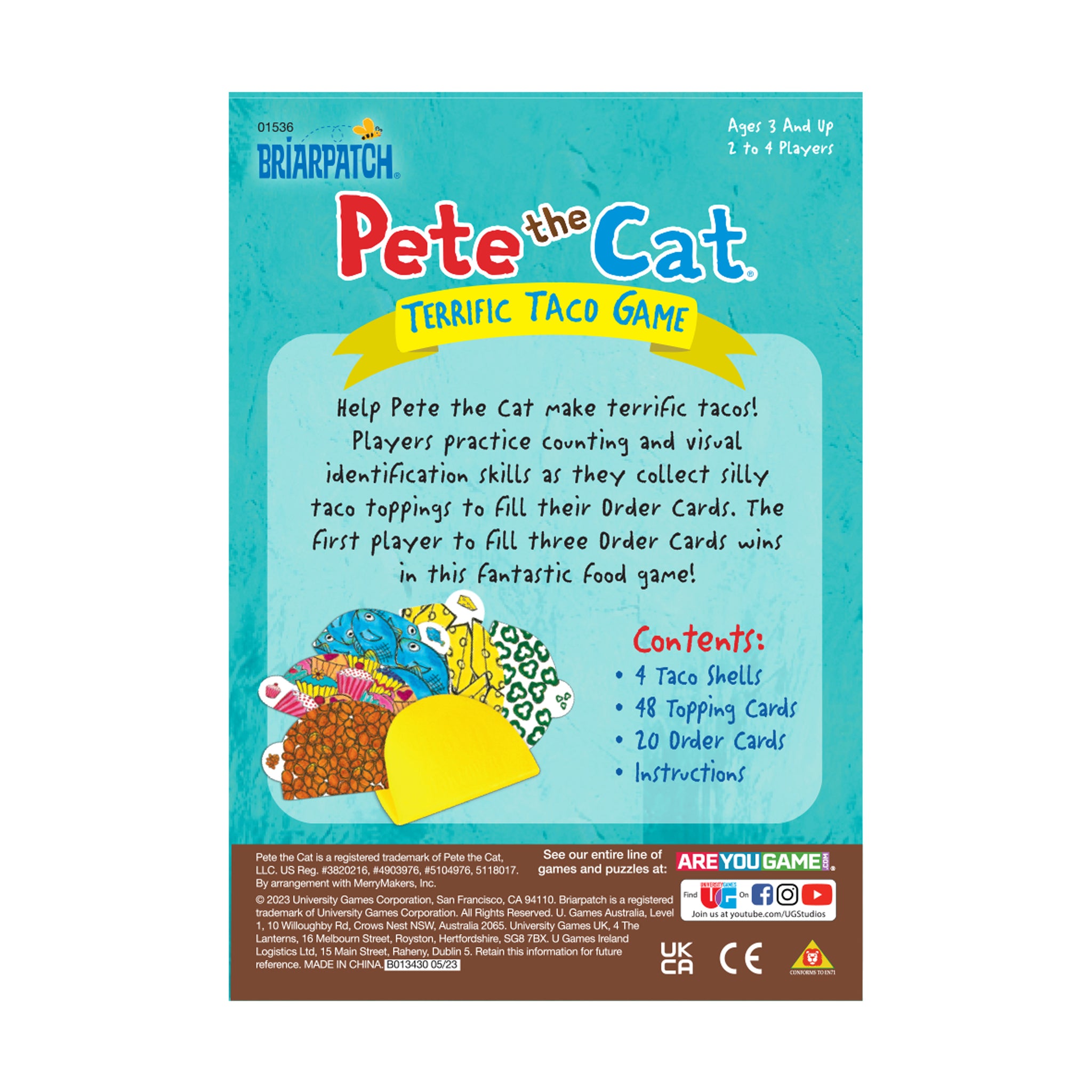 Pete the Cat - Terrific Taco Game | Preschool Games | AreYouGame