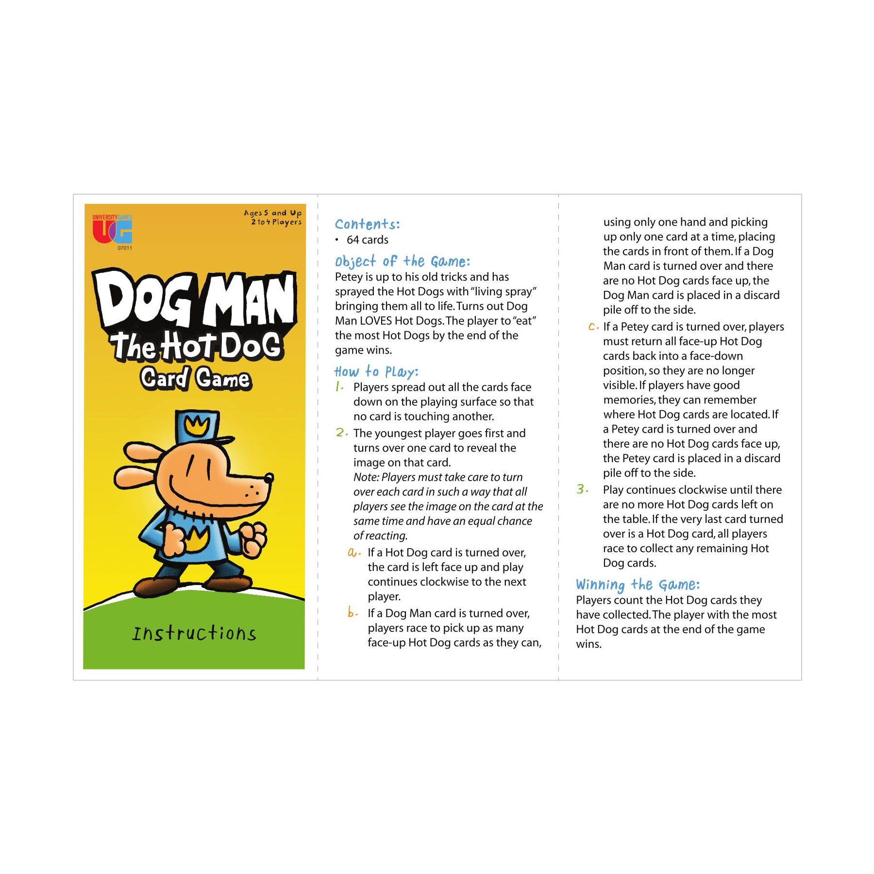 Dog Man - The Hot Dog Card Game | Card Game | AreYouGame