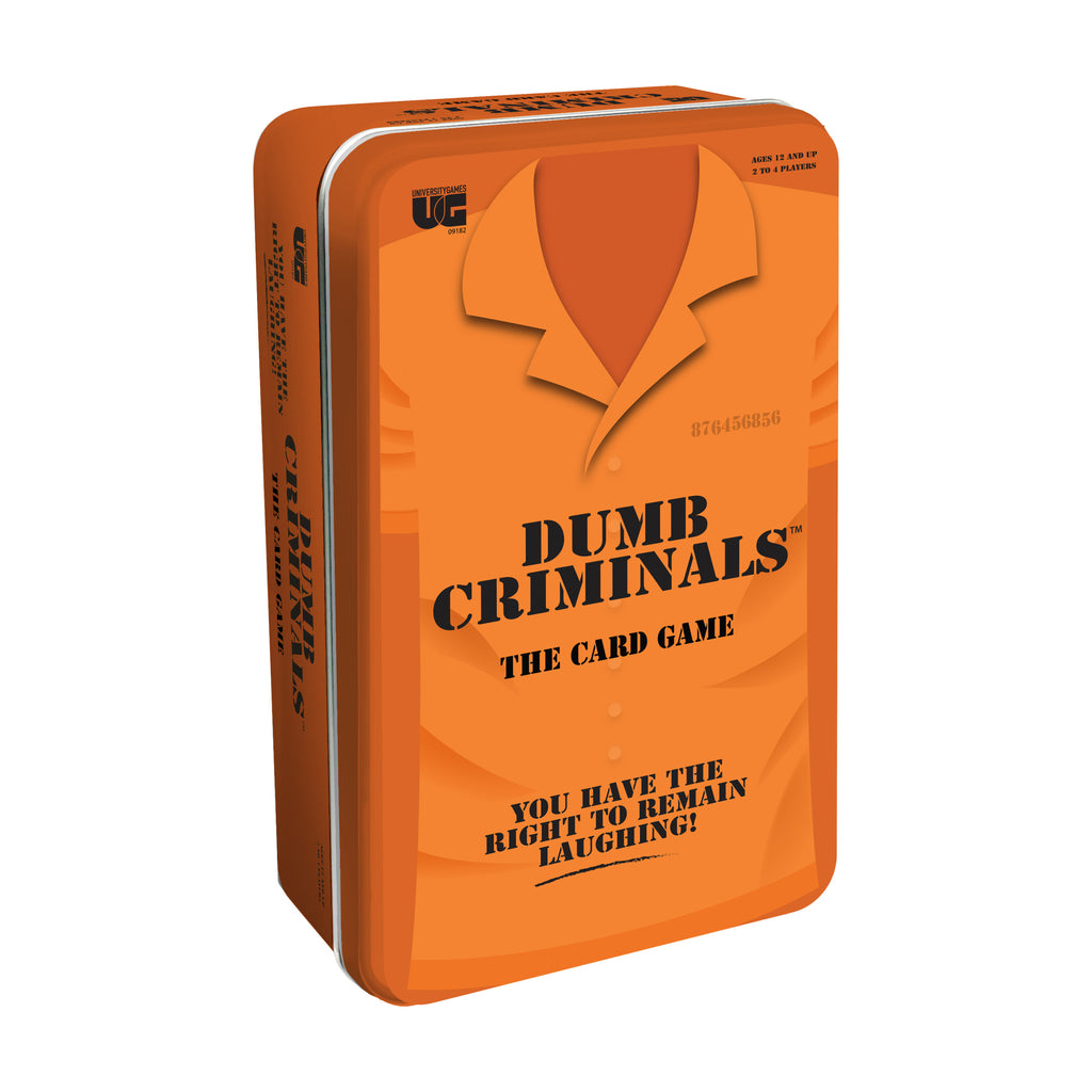 University Games Dumb Criminals - The Card Game Tin