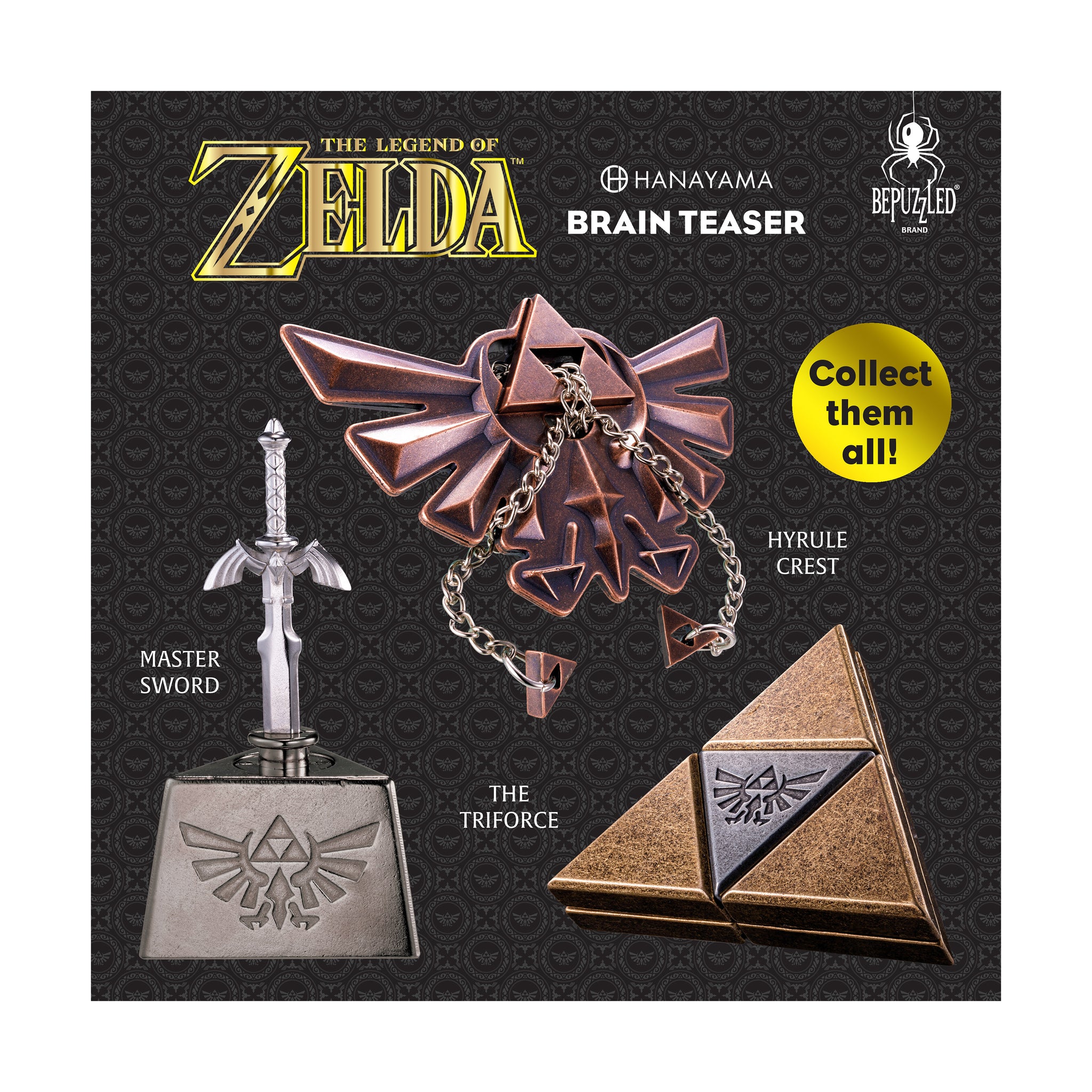 Hanayama Level 4 Cast Puzzle - Legend of Zelda: Hyrule Crest
