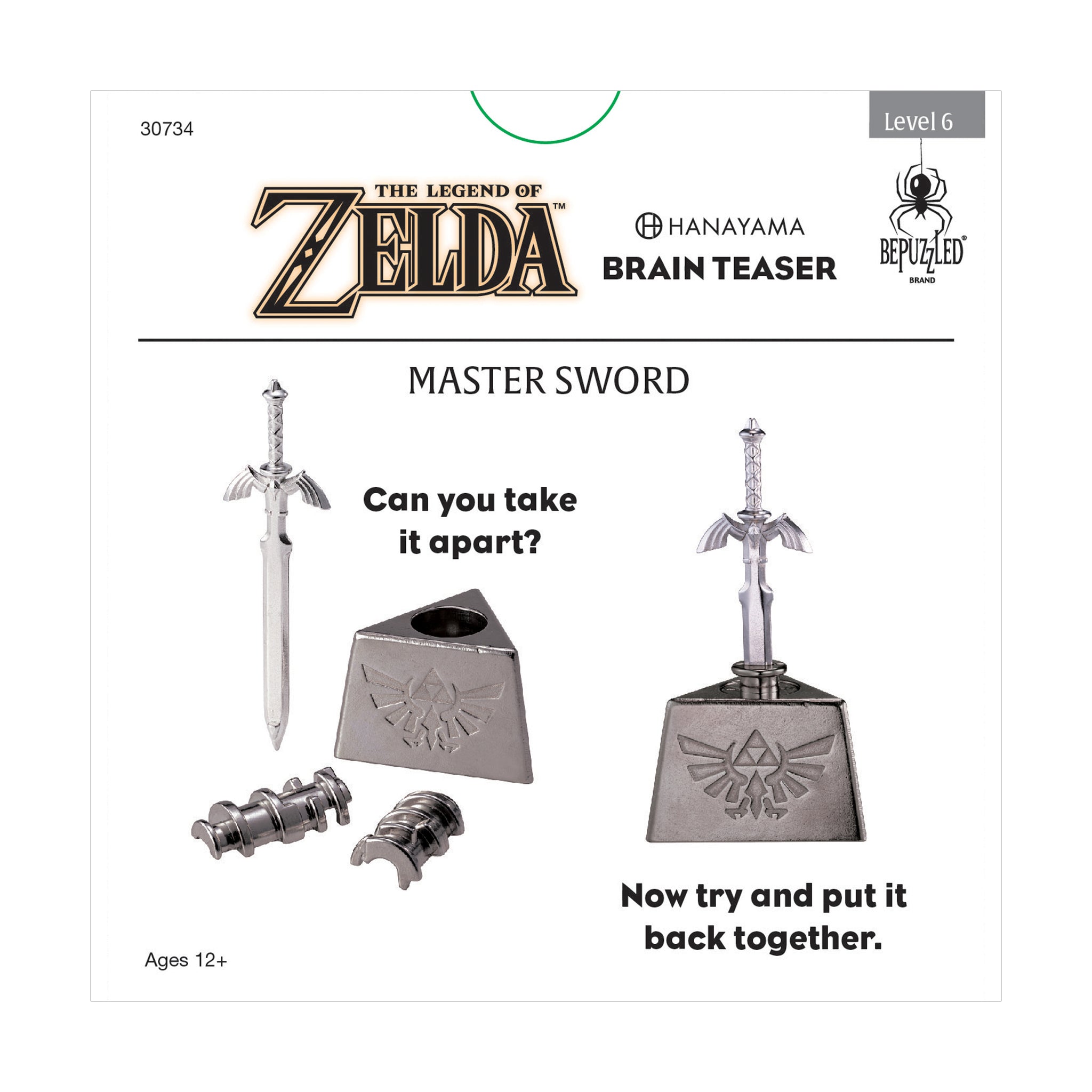 Hanayama Level 6 Cast Puzzle - Legend of Zelda: Master Sword