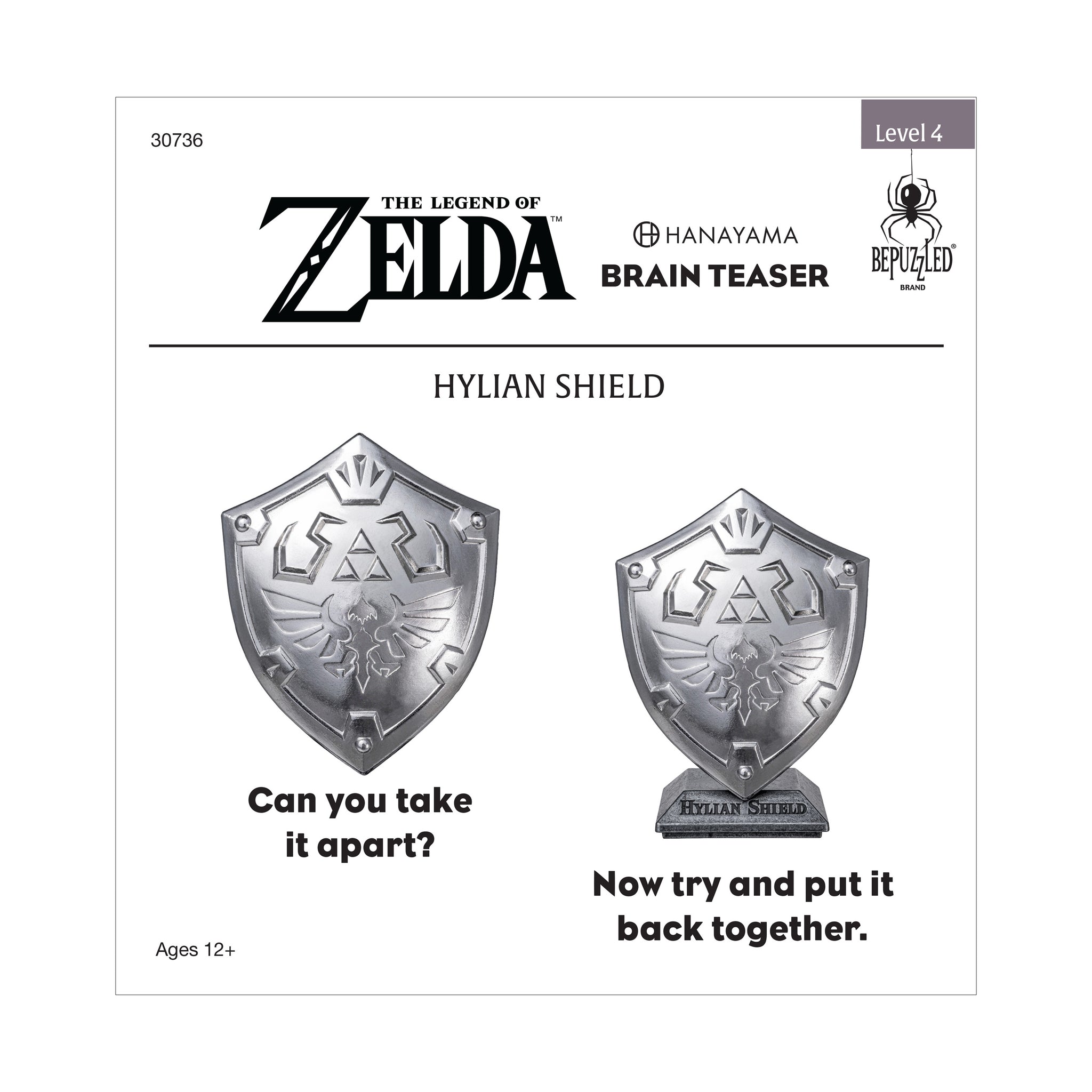 Hanayama Level 4 Cast Puzzle - The Legend of Zelda: Hylian Shield