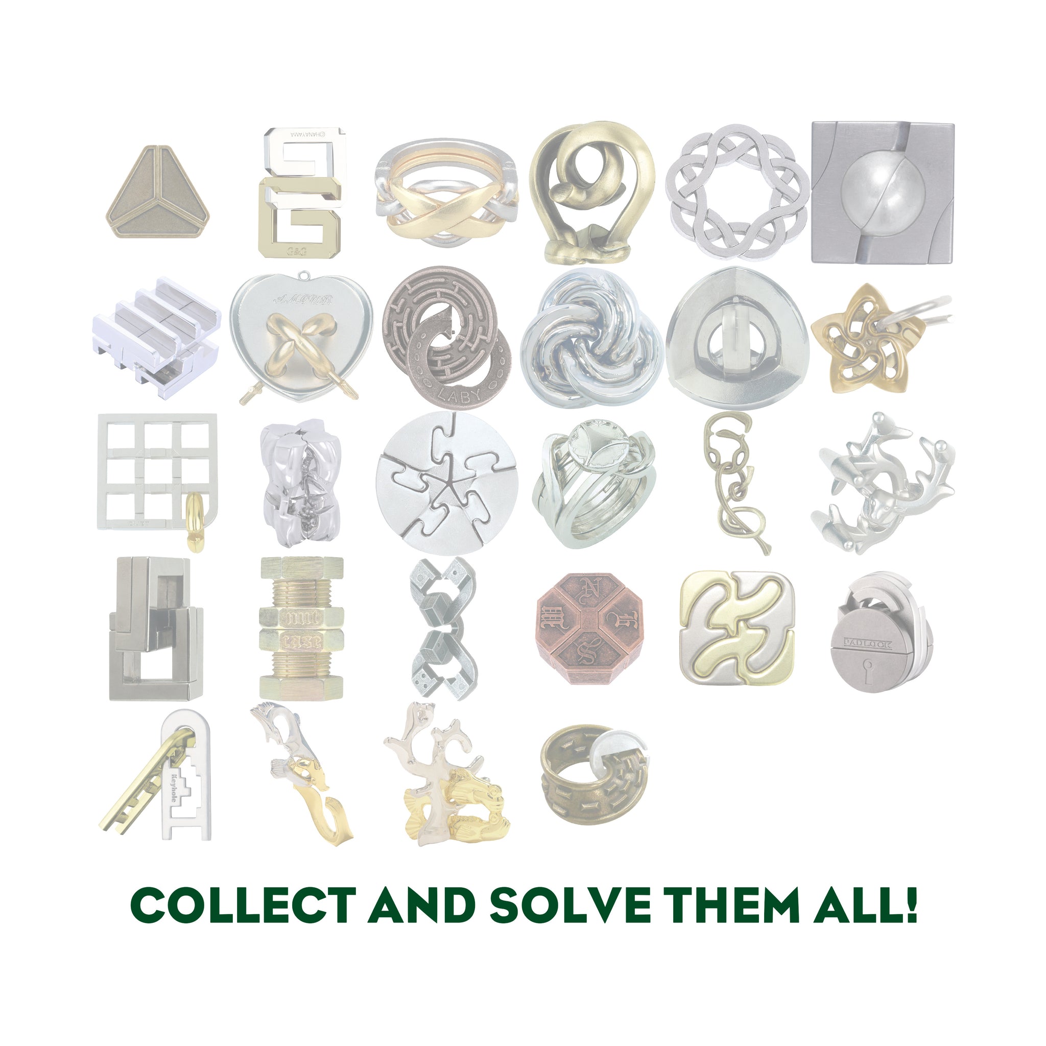 Hanayama Level 3 Cast Puzzle - Hex – AreYouGame.com