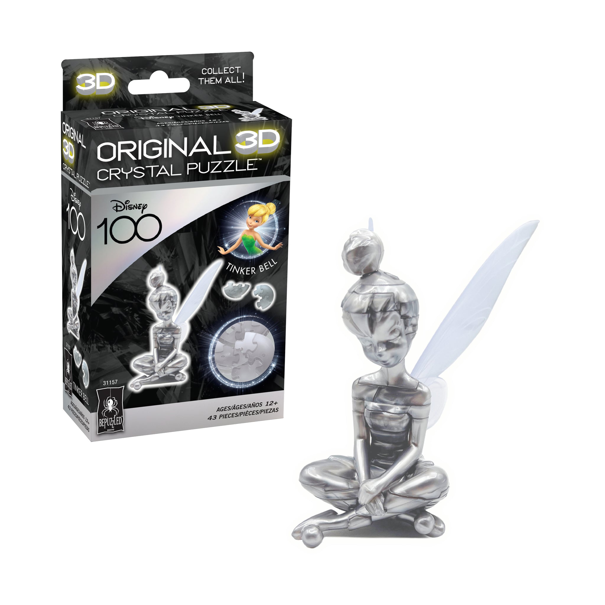 3D Crystal Puzzle - Disney 100 Platinum Edition - Tinker Bell: 43