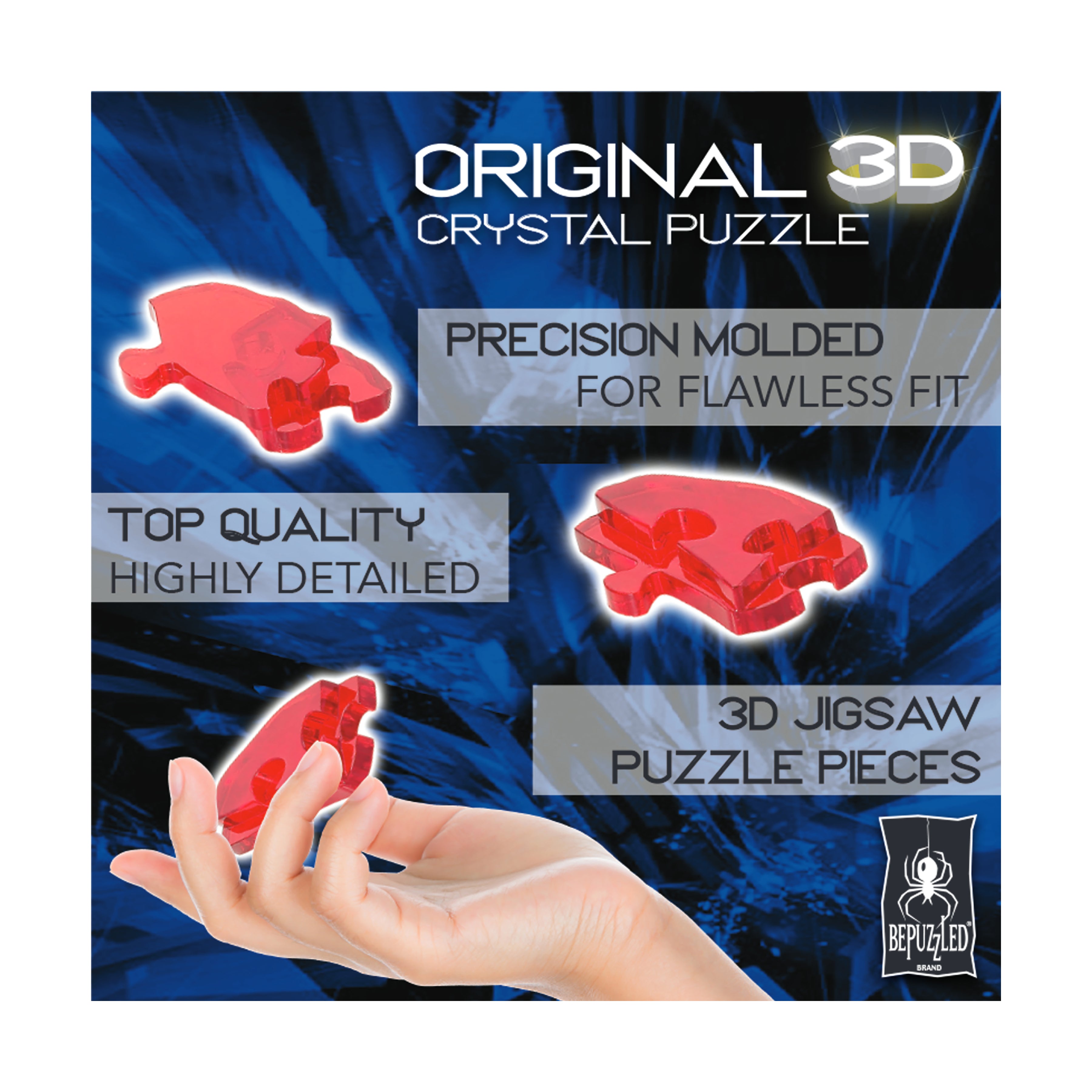 ORIGINAL 3D CRYSTAL PUZZLE DISNEY ARIEL HAS 44 PIECES AGES 12 PLUS