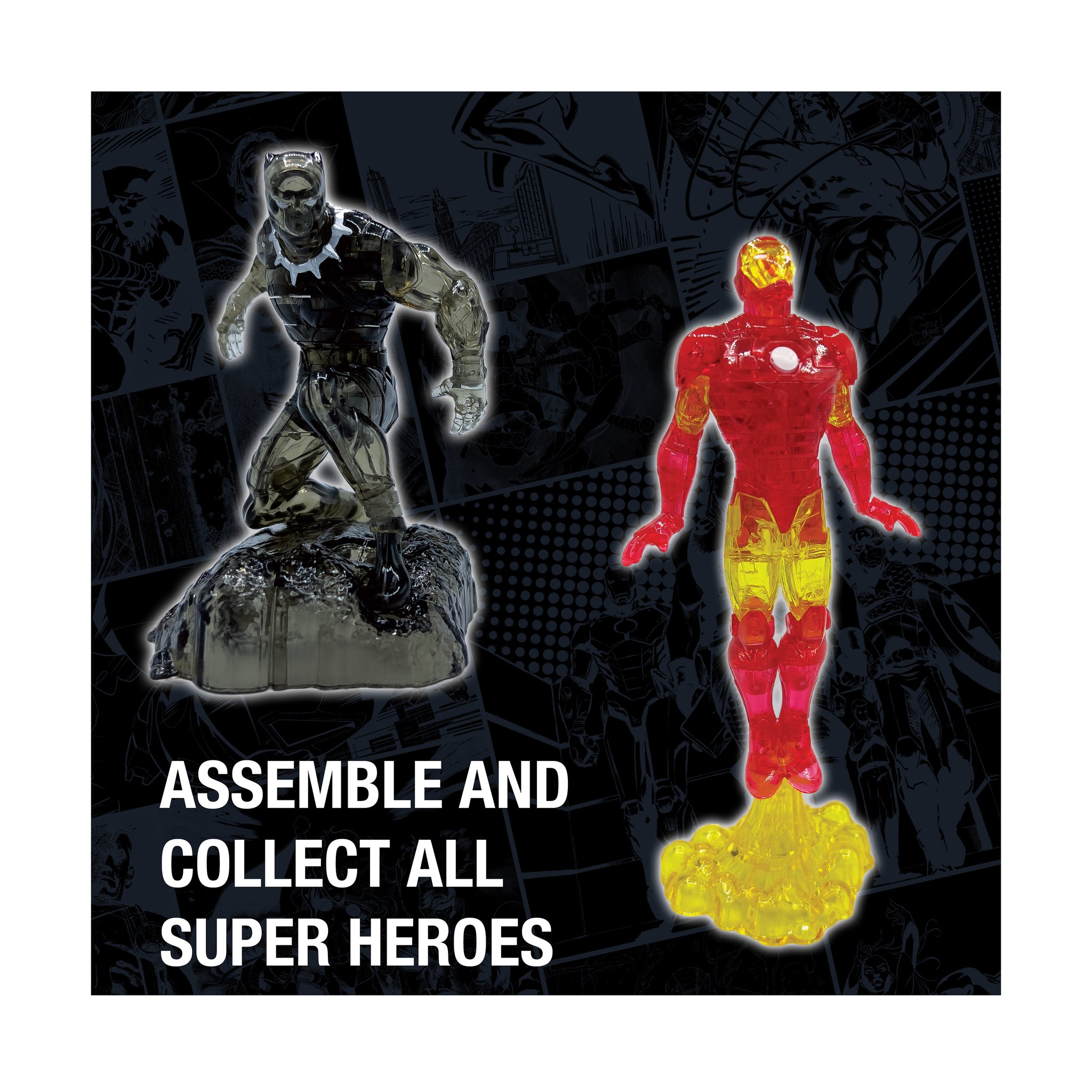 3D Crystal Puzzle - Marvel Black Panther: 33 Pcs | AreYouGame