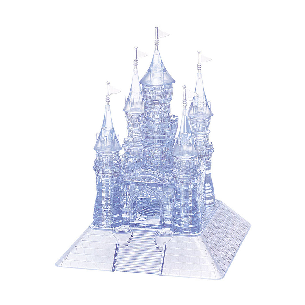 BePuzzled 3D Crystal Puzzle - Grand Castle (Clear): 125 Pcs