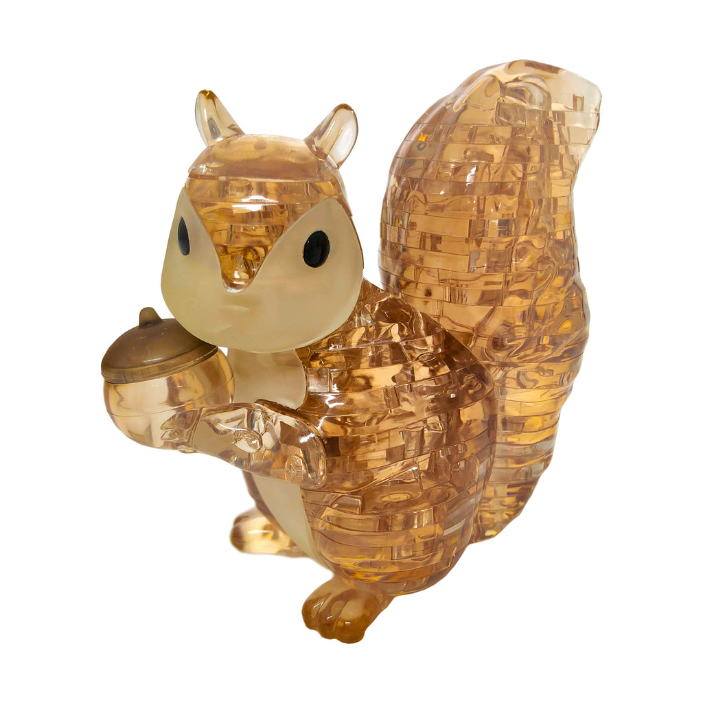 BePuzzled 3D Crystal Puzzle - Squirrel (Brown): 55 Pcs