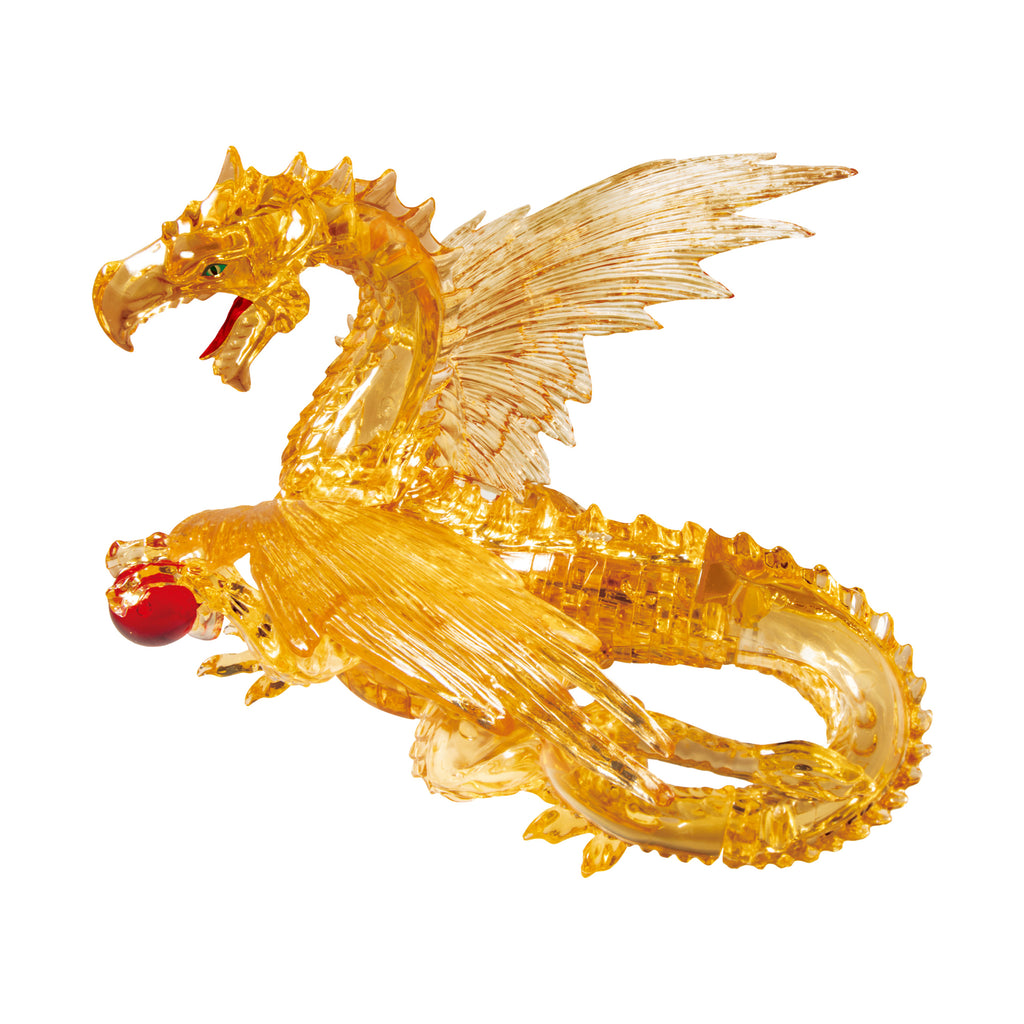 BePuzzled 3D Crystal Puzzle - Dragon (Gold): 57 Pcs