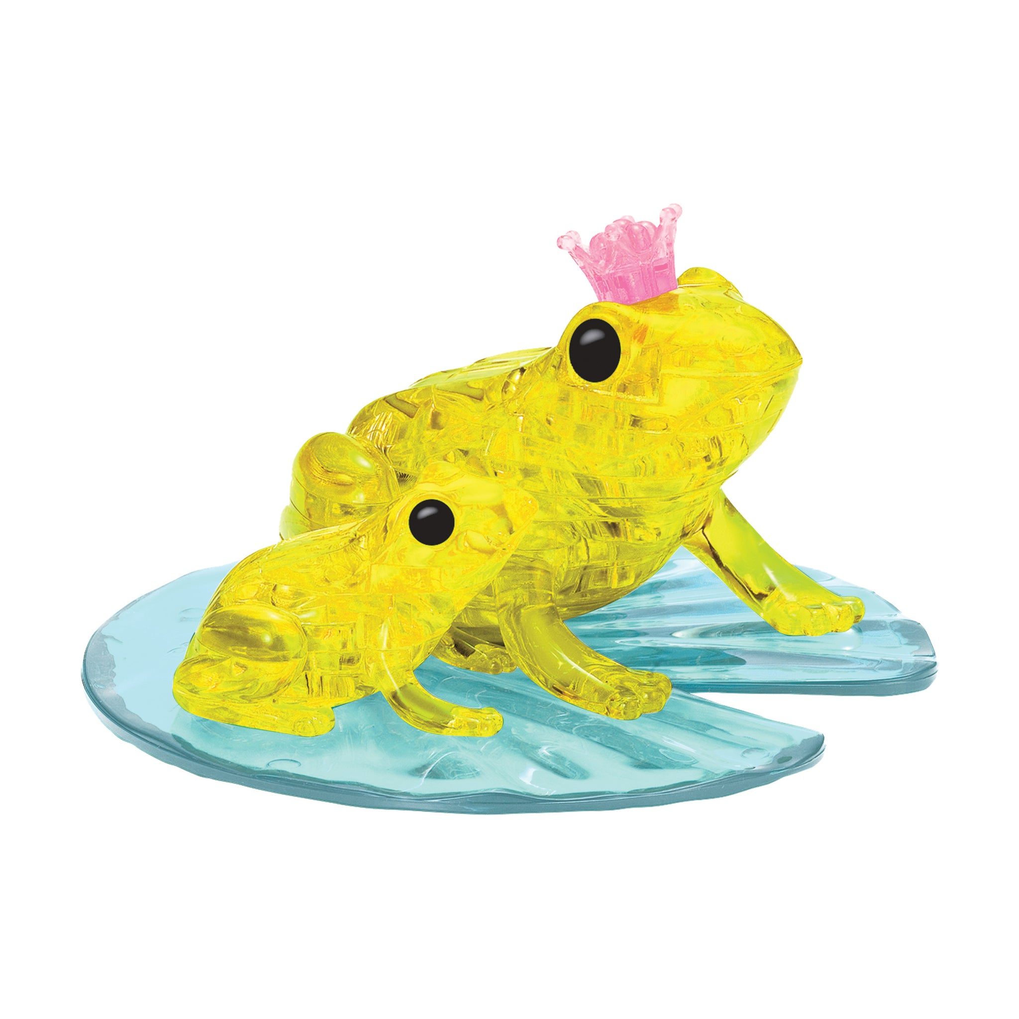 3D Crystal Puzzle - Frog (Yellow): 43 Pcs | AreYouGame