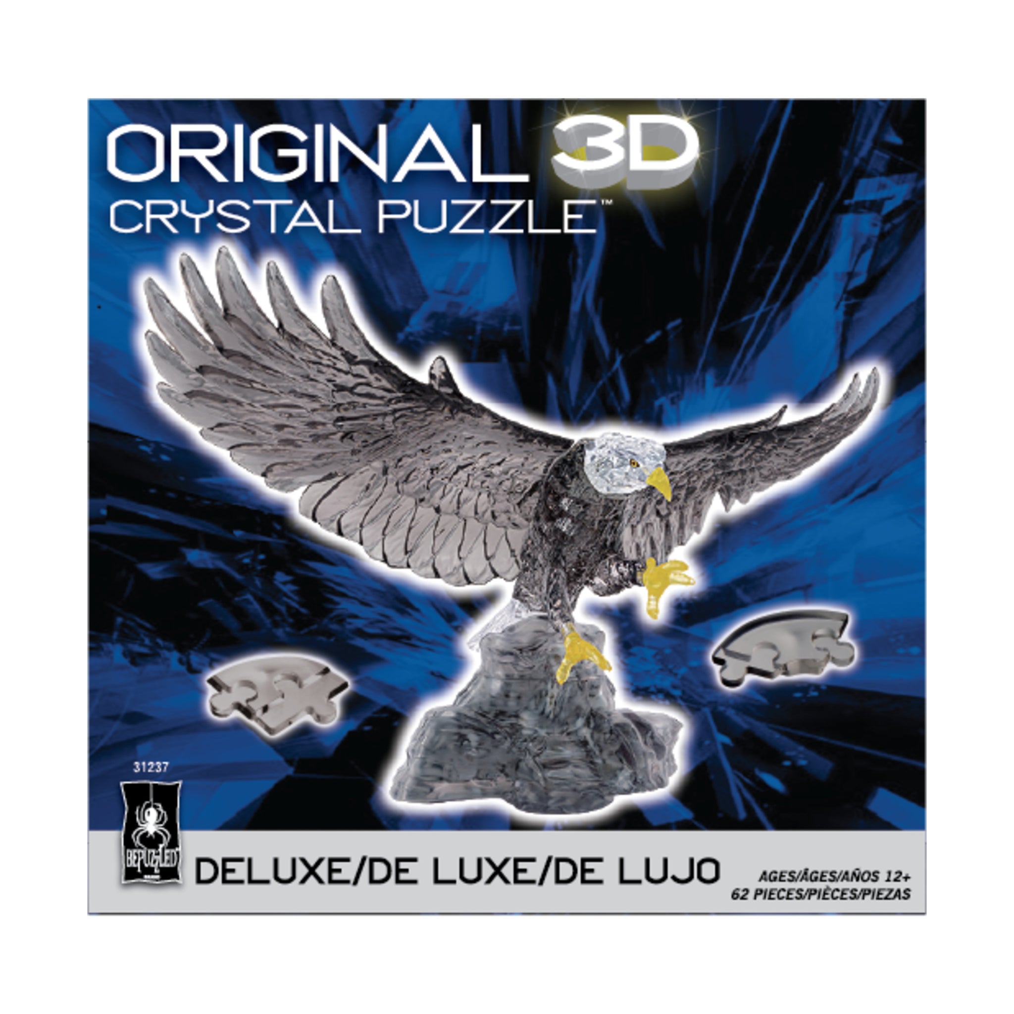 3D Crystal Puzzle - Eagle: 62 Pcs | AreYouGame – AreYouGame.com