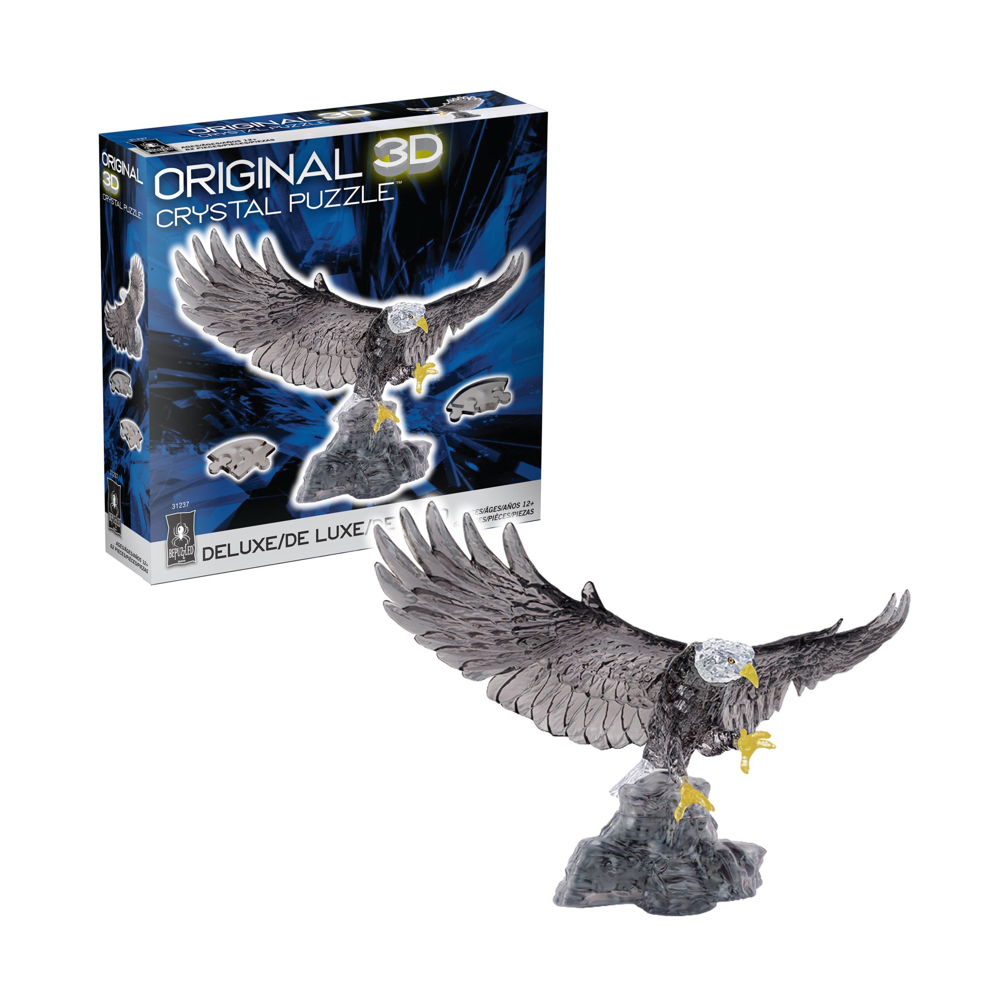 3D Crystal Puzzle - Eagle: 62 Pcs | AreYouGame – AreYouGame.com