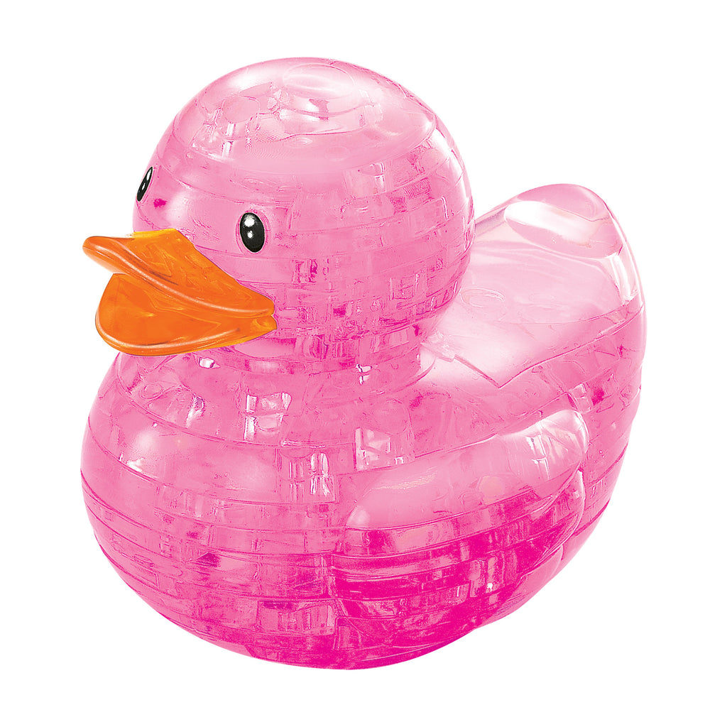 BePuzzled 3D Crystal Puzzle - Rubber Duck (Pink)