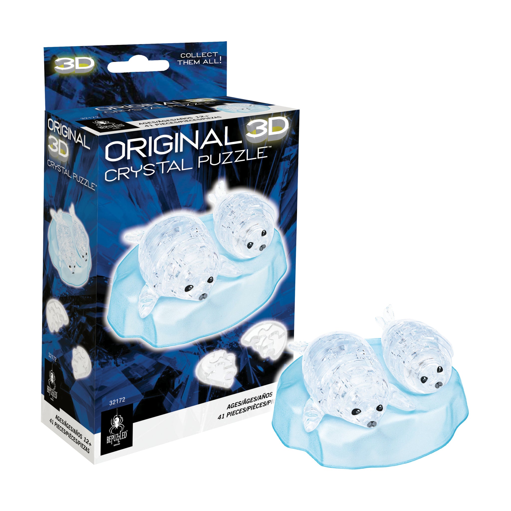 3D Crystal Puzzle: Seals: 41 Pcs | AreYouGame – AreYouGame.com