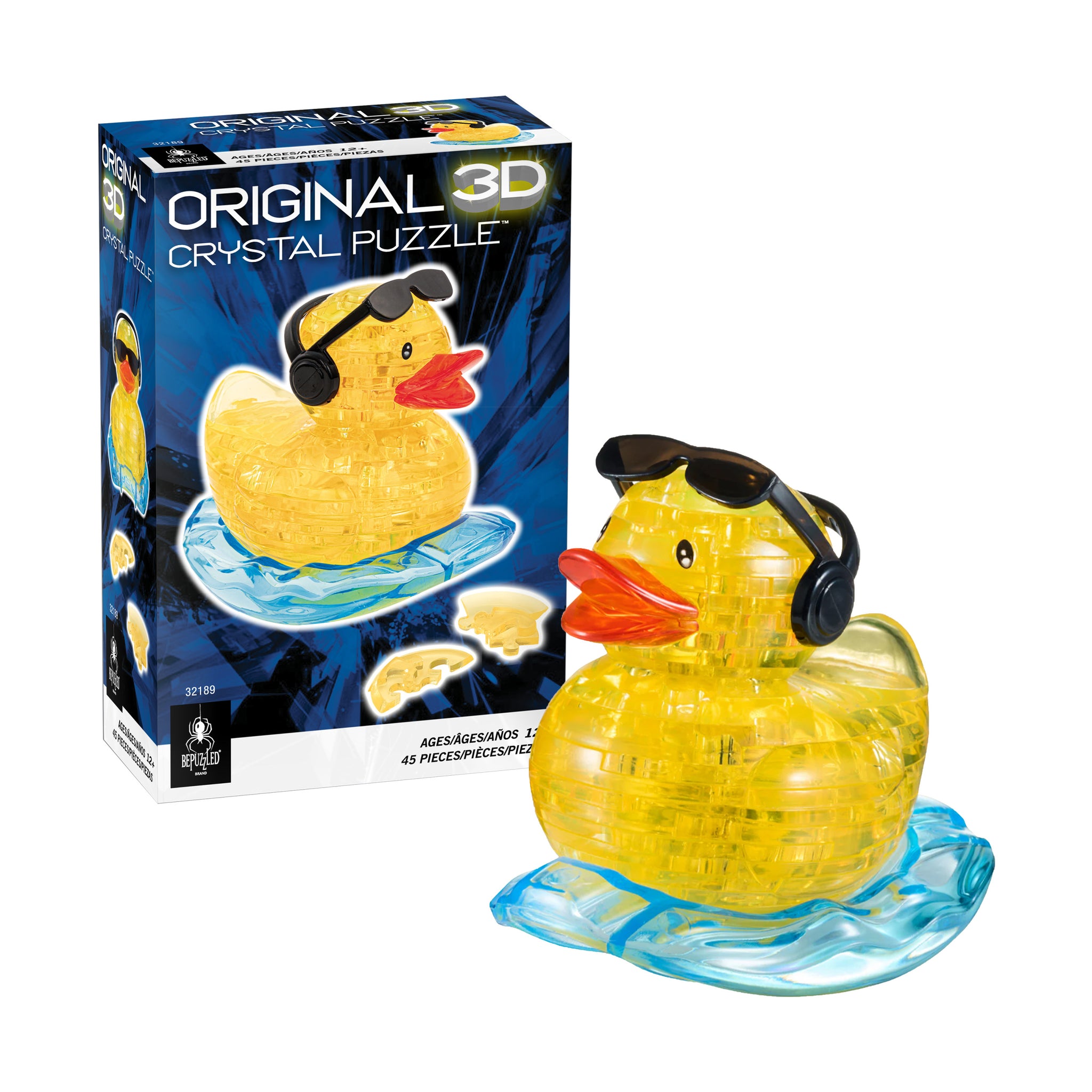 3D Crystal Puzzle - Rock'n Duck: 45 Pcs | AreYouGame – AreYouGame.com