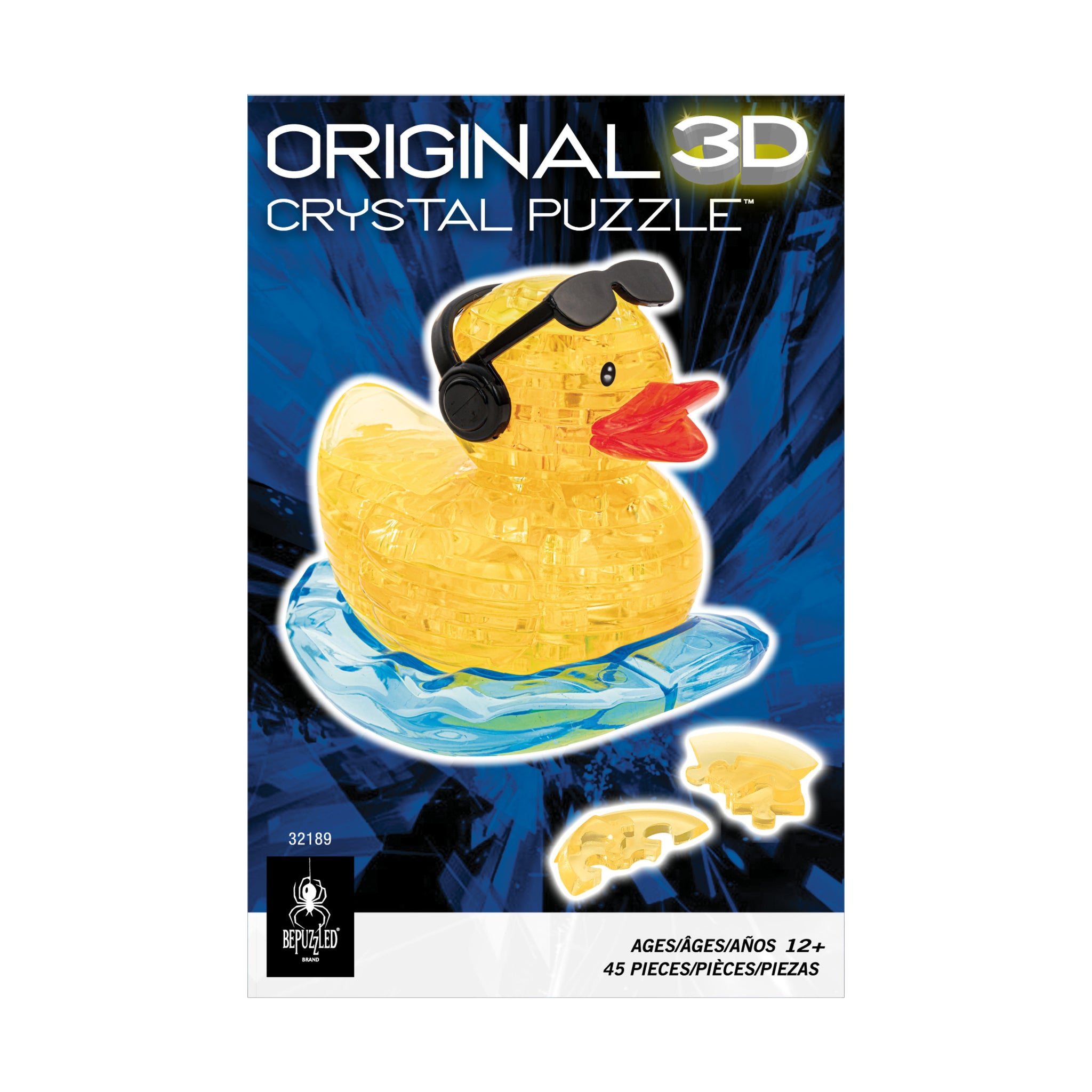 クリスタル クスリエ クリスタルキューブ 幾何学アート 輪宝 75mm 3D Crystal Puzzle - Rock'n Duck: 45 Pcs | AreYouGame – AreYouGame.com