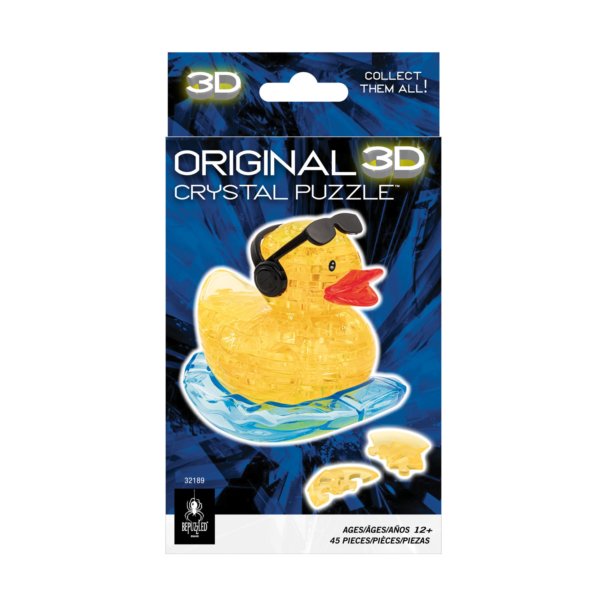 3D Crystal Puzzle - Rock'n Duck: 45 Pcs | AreYouGame – AreYouGame.com