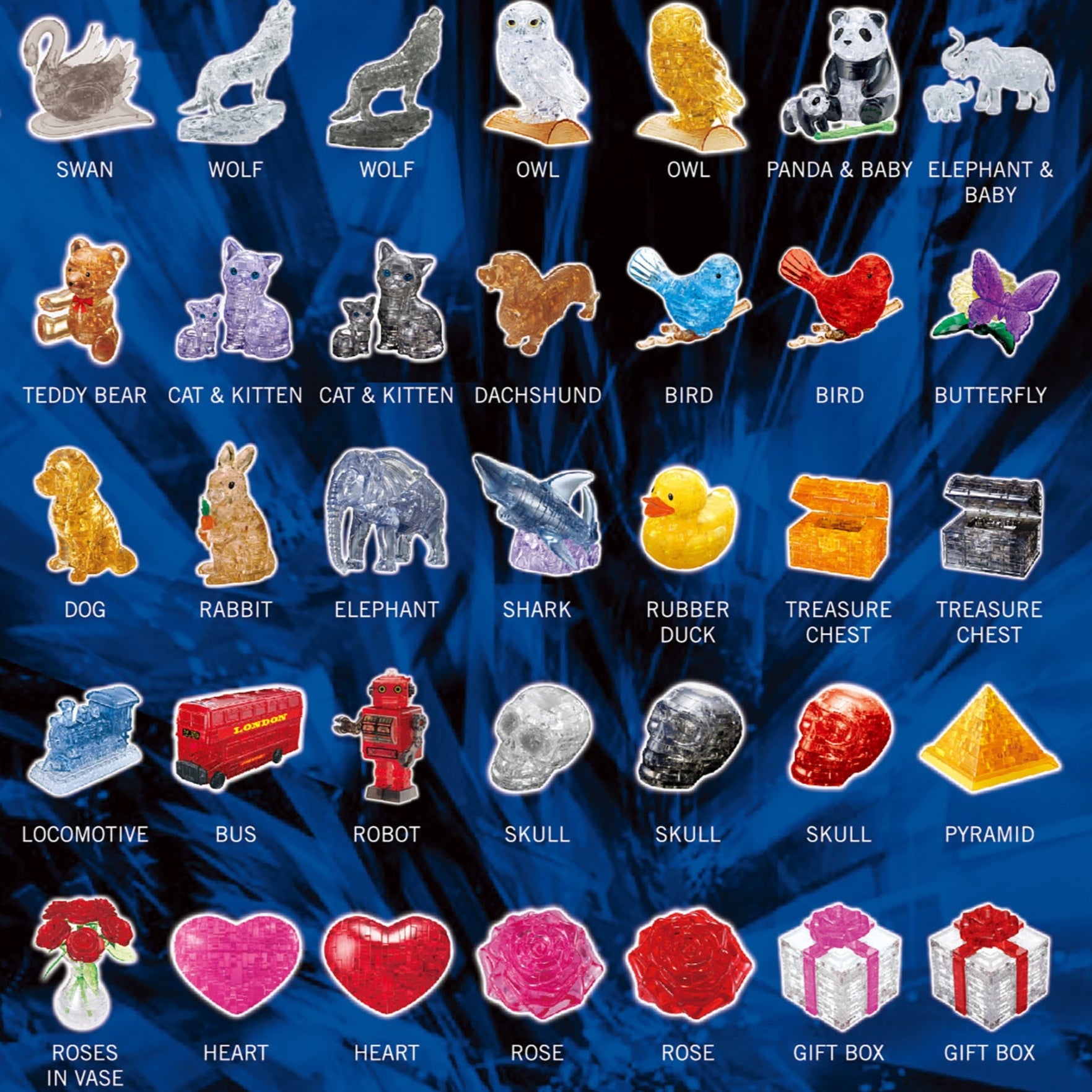 3D Crystal Puzzle - Rock'n Duck: 45 Pcs | AreYouGame – AreYouGame.com