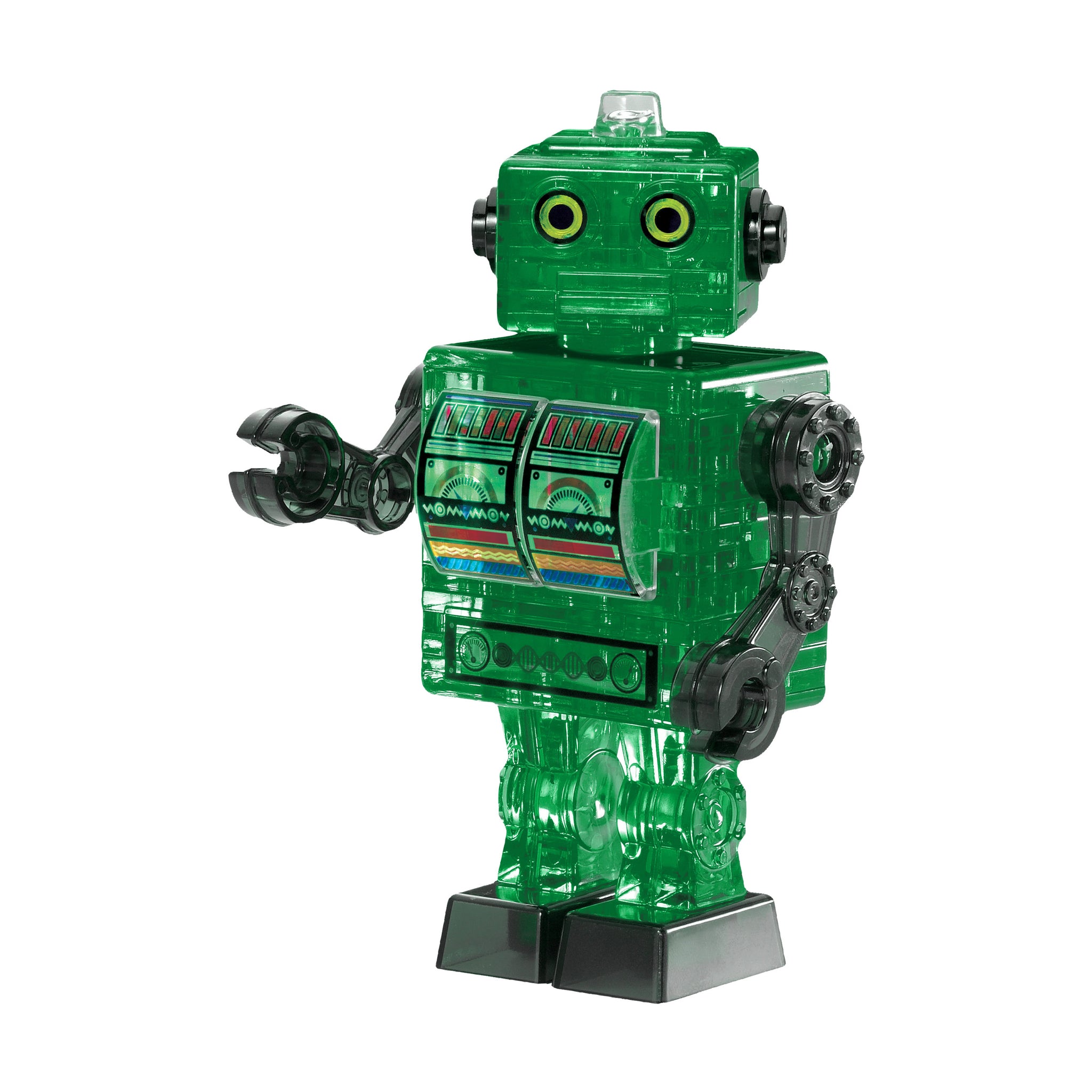 3D Crystal Puzzle - Tin Robot (Green): 39 Pcs | AreYouGame