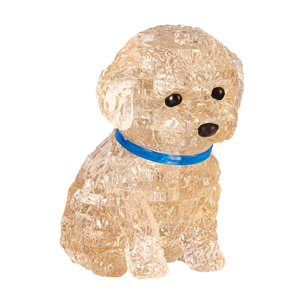 ヒトリエ ヒトリエちゃん IN THE CRYSTAL CUBE 3D Crystal Puzzle - Poodle (Apricot): 41 Pcs | AreYouGame