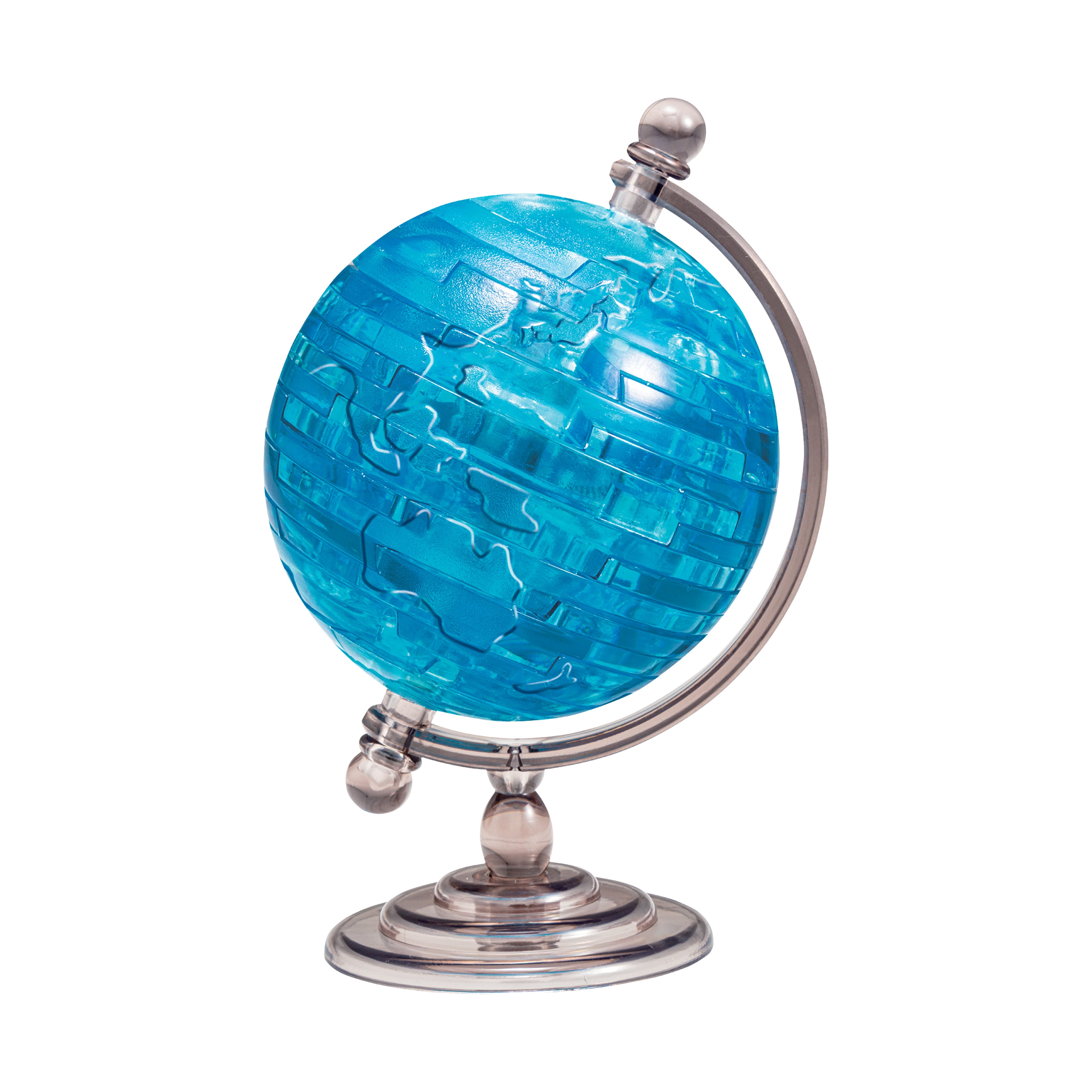 ブルークリスタルセット 3D Crystal Puzzle - Globe: 41 Pcs | AreYouGame – AreYouGame.com