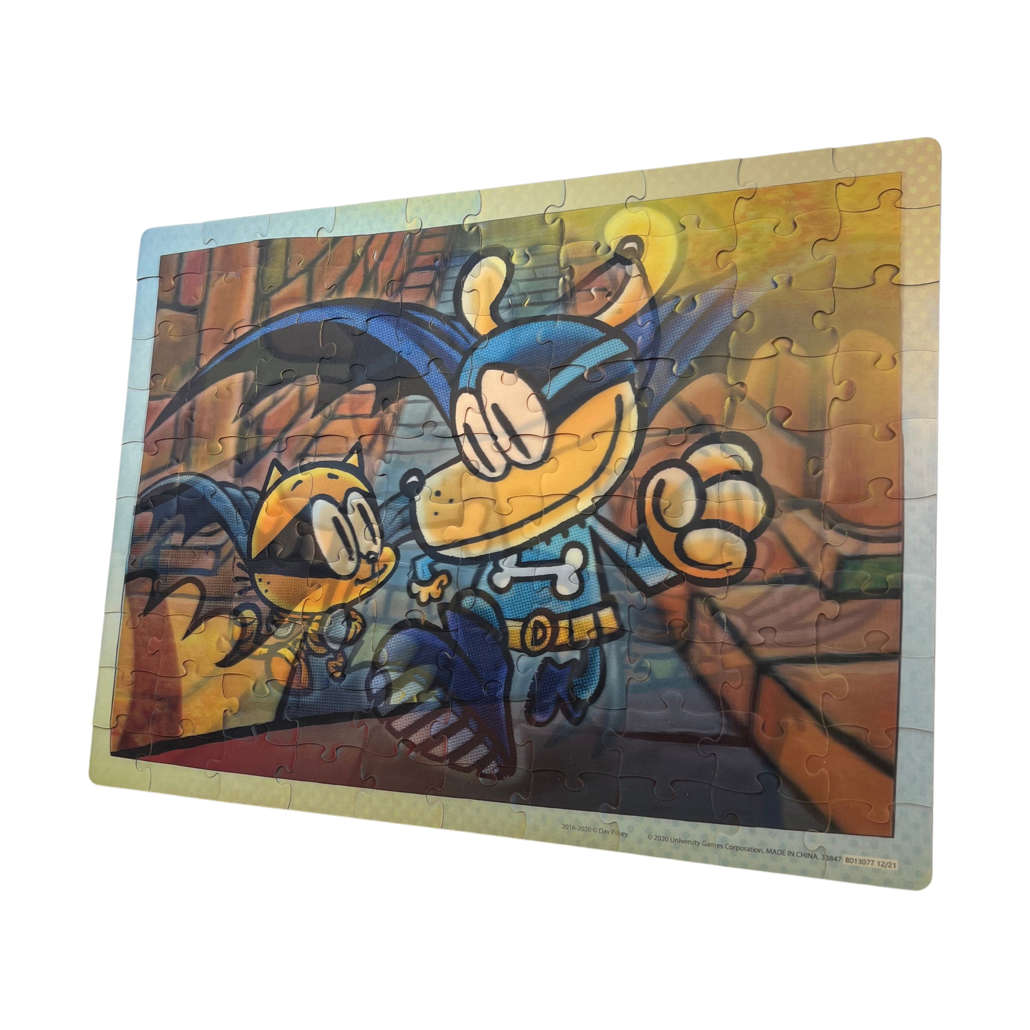 Dog Man Adventures Lenticular Jigsaw Puzzle: 100 Pcs | AreYouGame