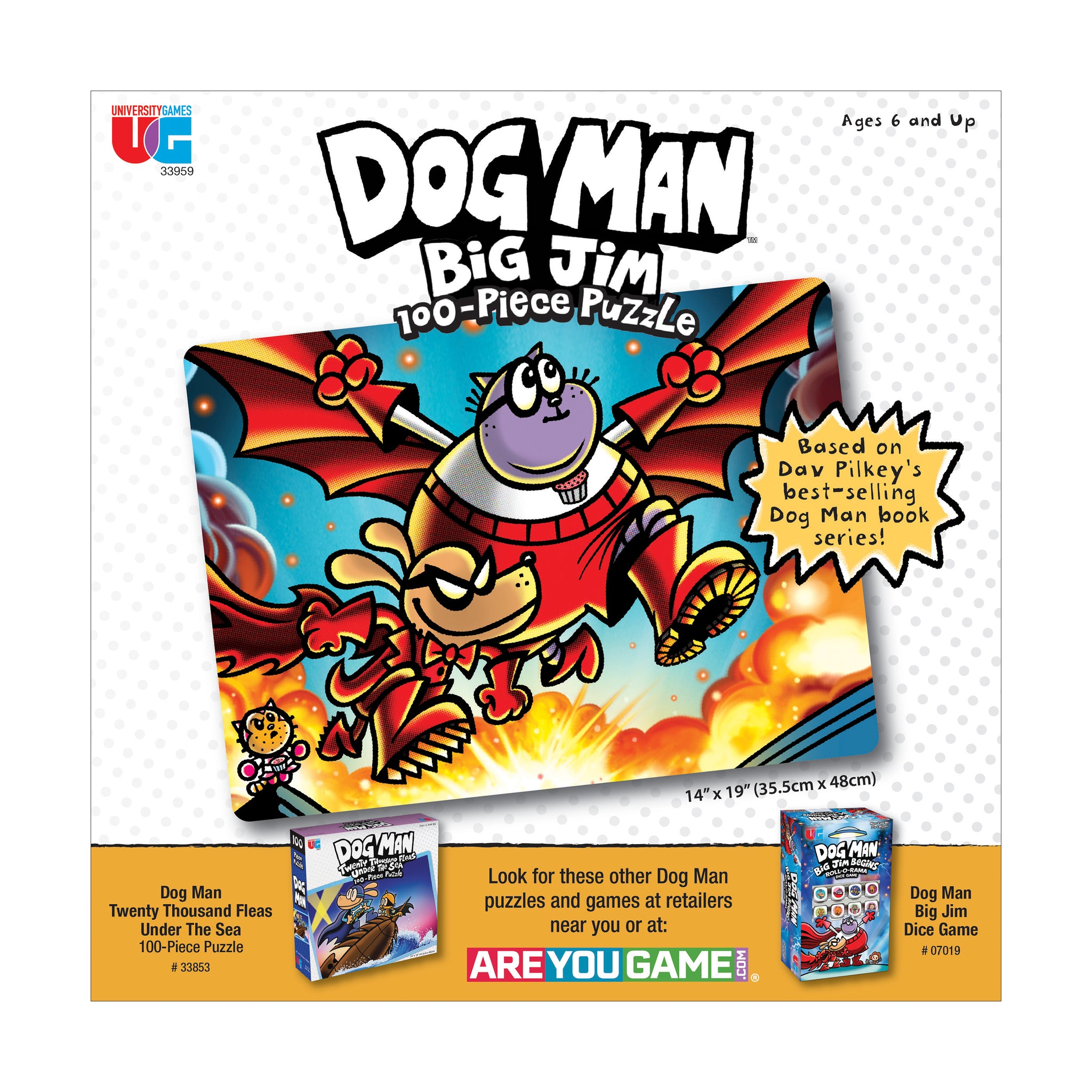 Dog Man Big Jim Jigsaw Puzzle: 100 Pcs | AreYouGame – AreYouGame.com