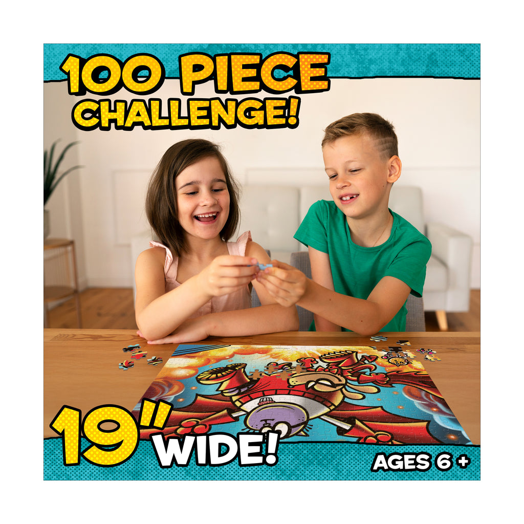Dog Man Big Jim Jigsaw Puzzle: 100 Pcs | AreYouGame – AreYouGame.com