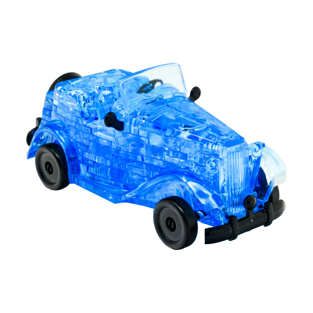 AreYouGame.com 3D Crystal Puzzle - Classic Car (Blue): 53 Pcs