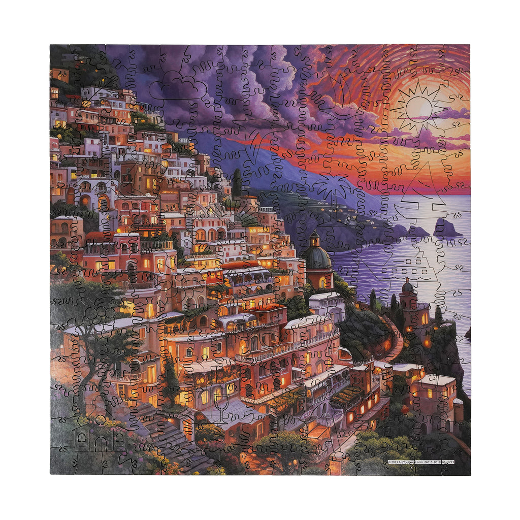 AreYouGame.com Wooden Jigsaw Puzzle - Ocean View Sunset: 237 Pcs