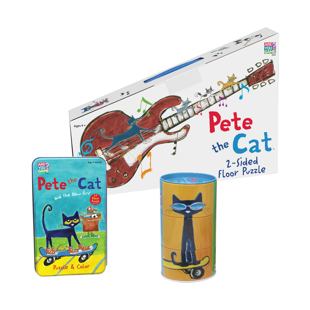 AreYouGame.com Pete the Cat - Groovy, Dude! Activity Puzzle Pack: 84 Pcs