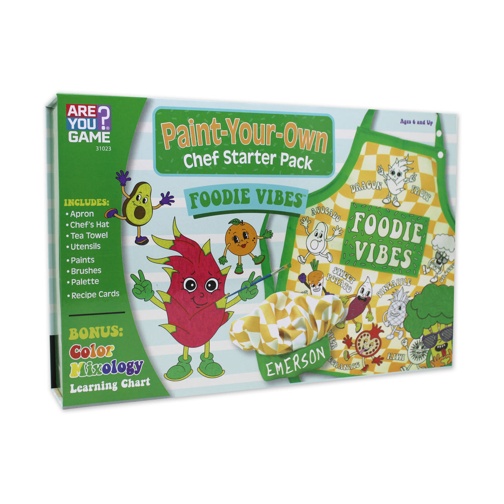 AreYouGame.com Paint-Your-Own Chef Starter Pack - Foodie Vibes