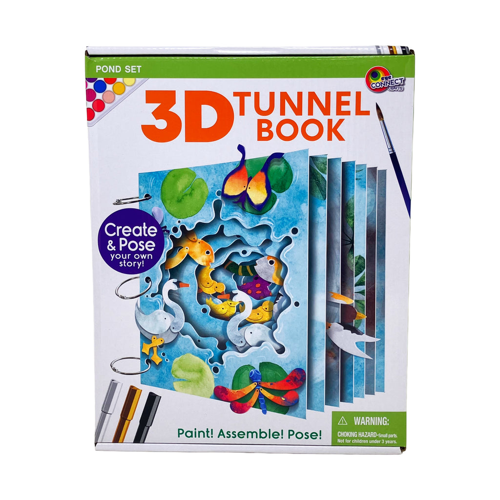 EyeConnect Crafts 3D Tunnel Book (Deluxe): Pond Set