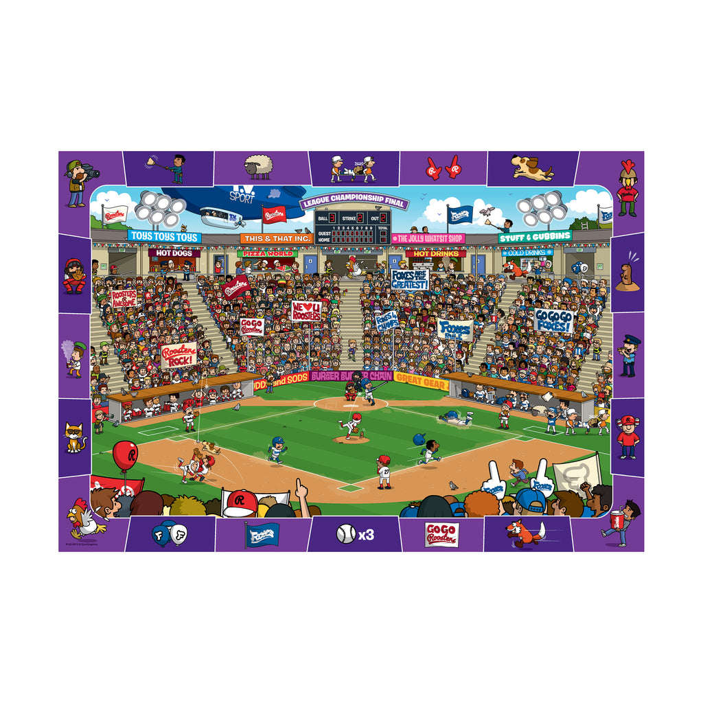 Eurographics Inc Spot & Find Puzzle Game - Baseball: 100 Pcs