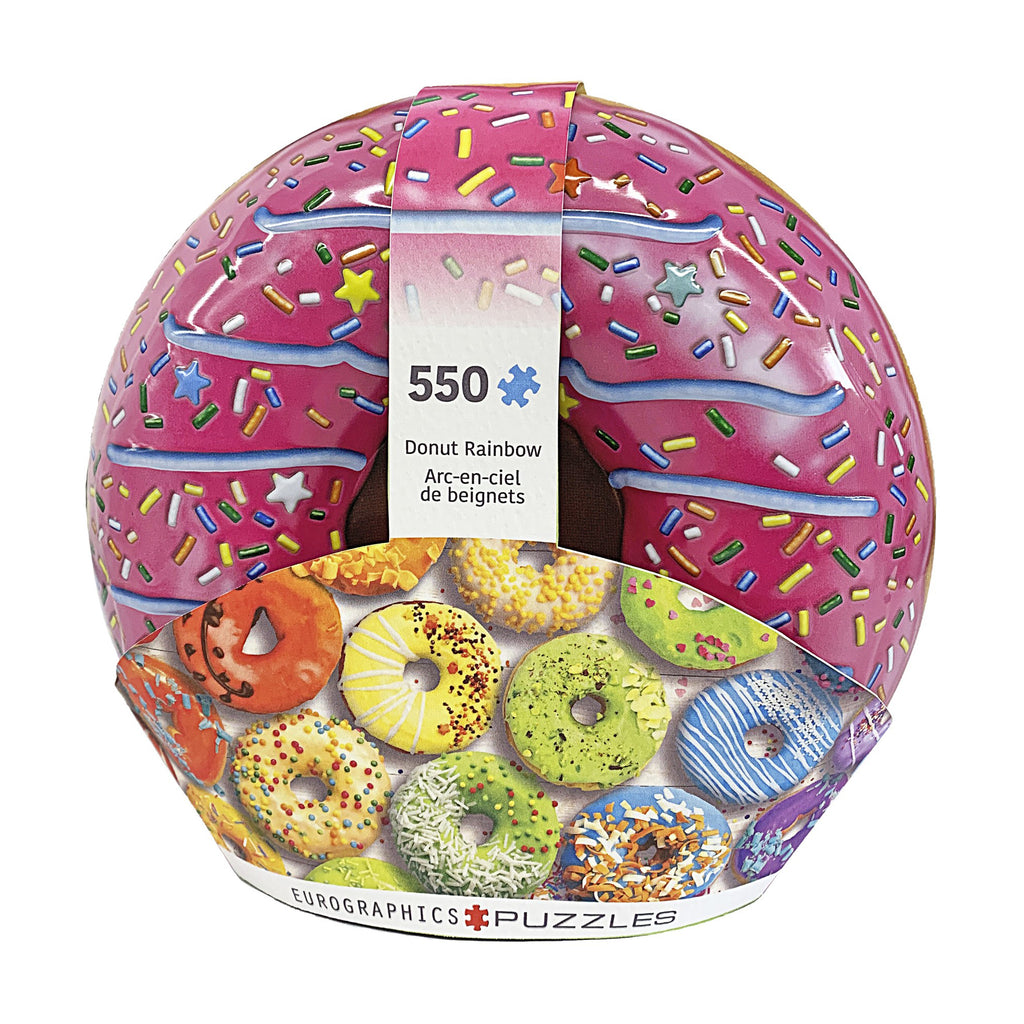 268 You Your Illusion 2 Donut 大まん祭　21年製 Donut Rainbow Collectible Shaped Tin Puzzle: 550 Pcs – AreYouGame.com