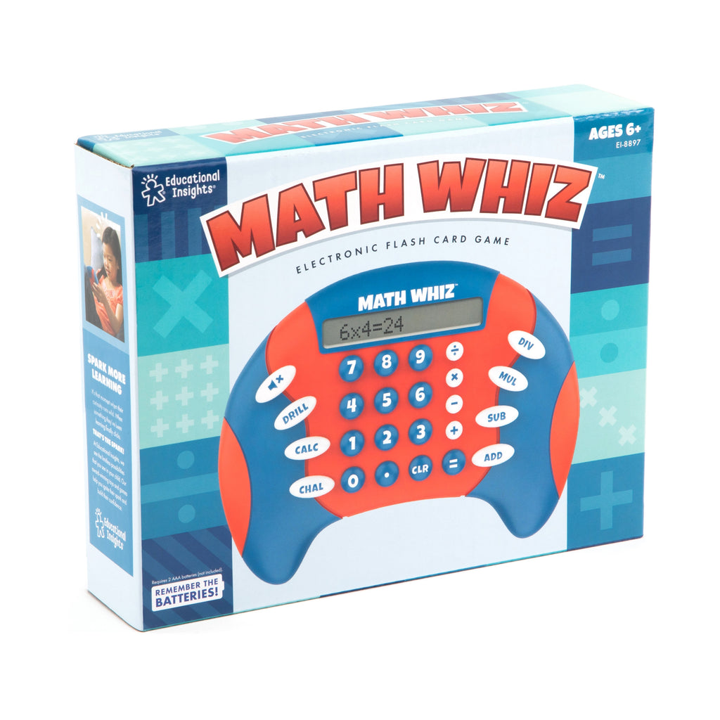 Educational Insights Math Whiz - Electronic Flash Card Game