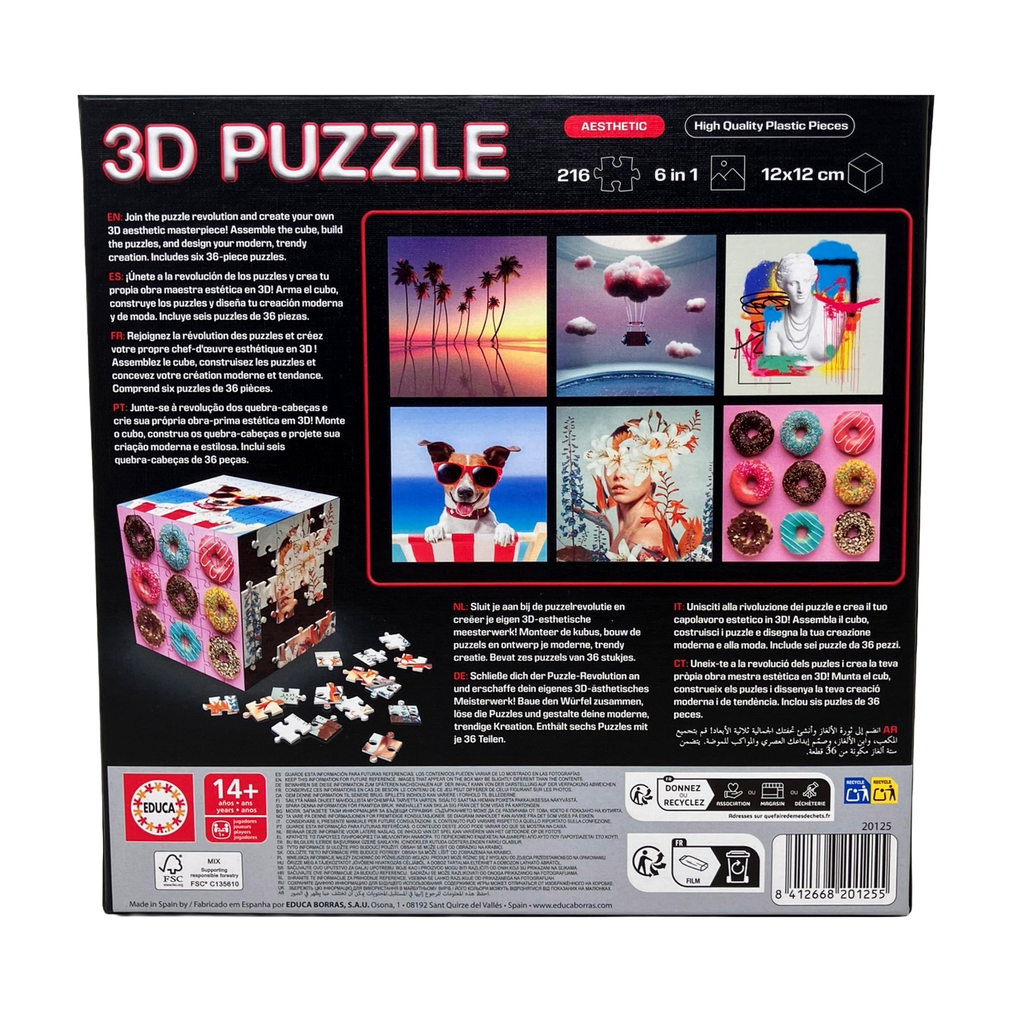 3D Cube Puzzle - Aesthetic: 216 Pcs | AreYouGame – AreYouGame.com