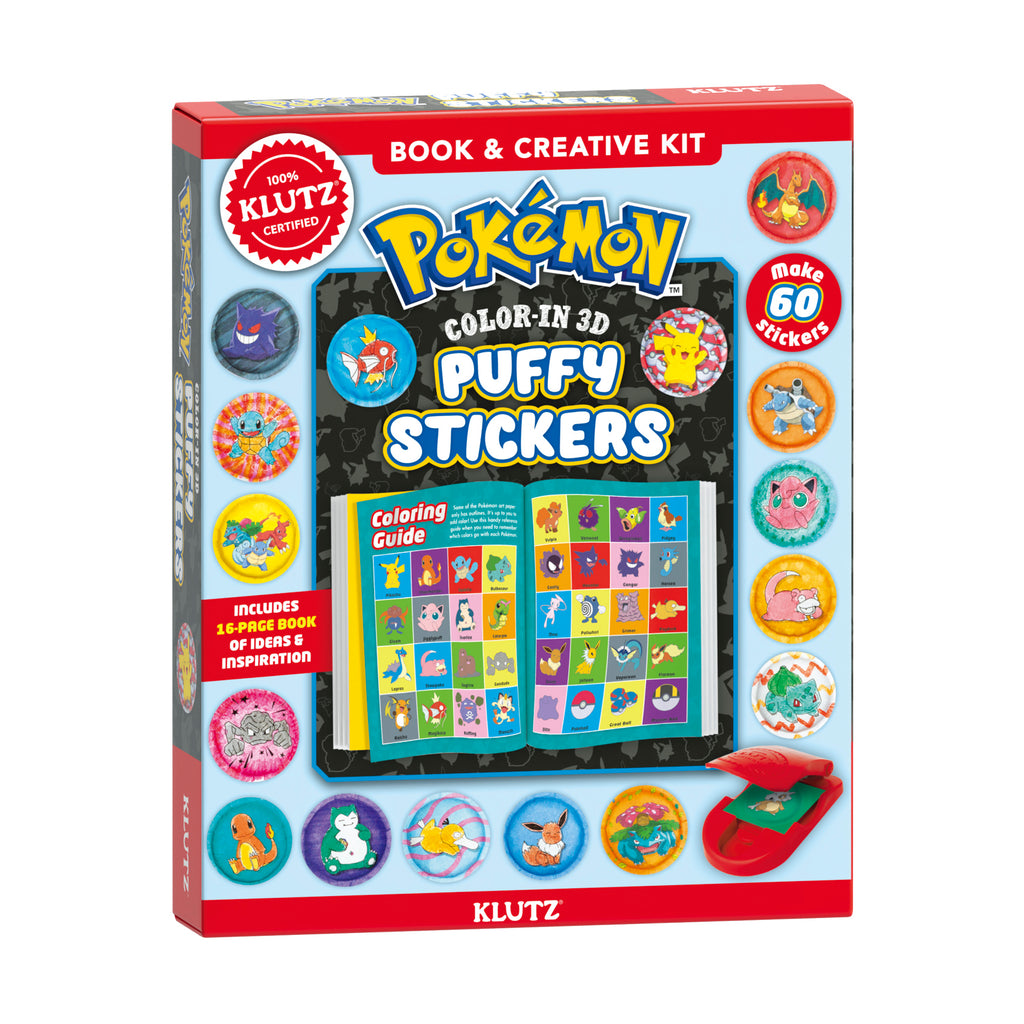 Klutz Pokemon Color-In 3D Puffy Stickers