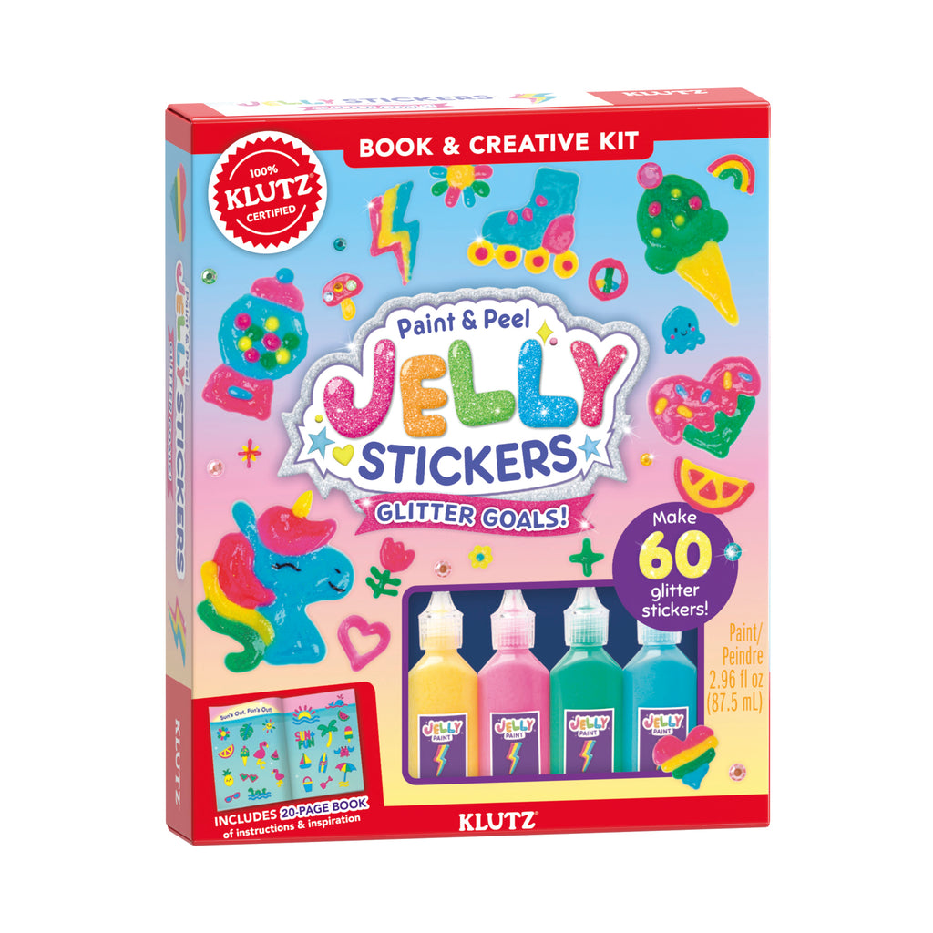 Klutz Paint & Peel Jelly Stickers: Glitter Goals!